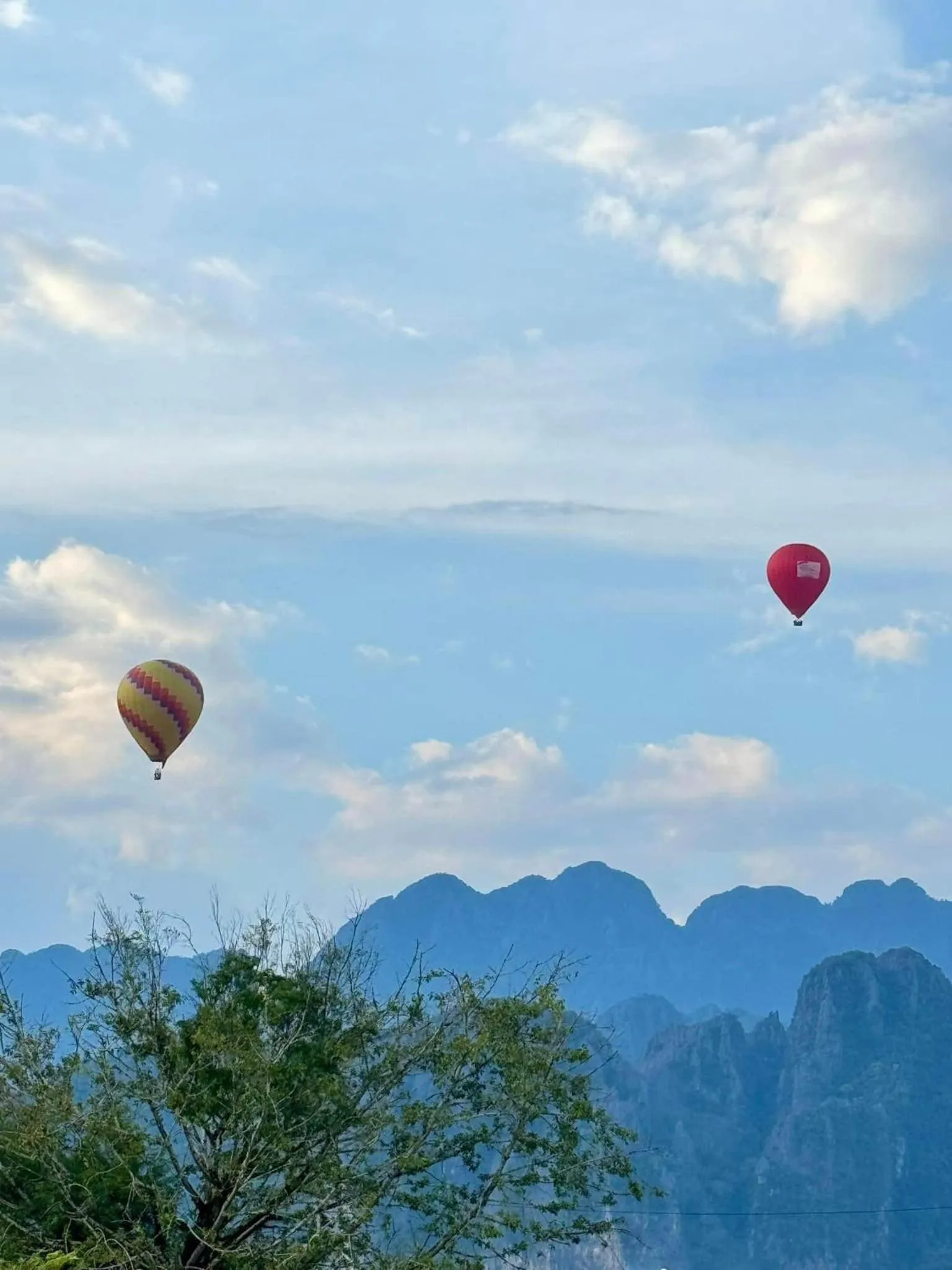Balcony/Terrace in Vang Vieng Victory Hostel