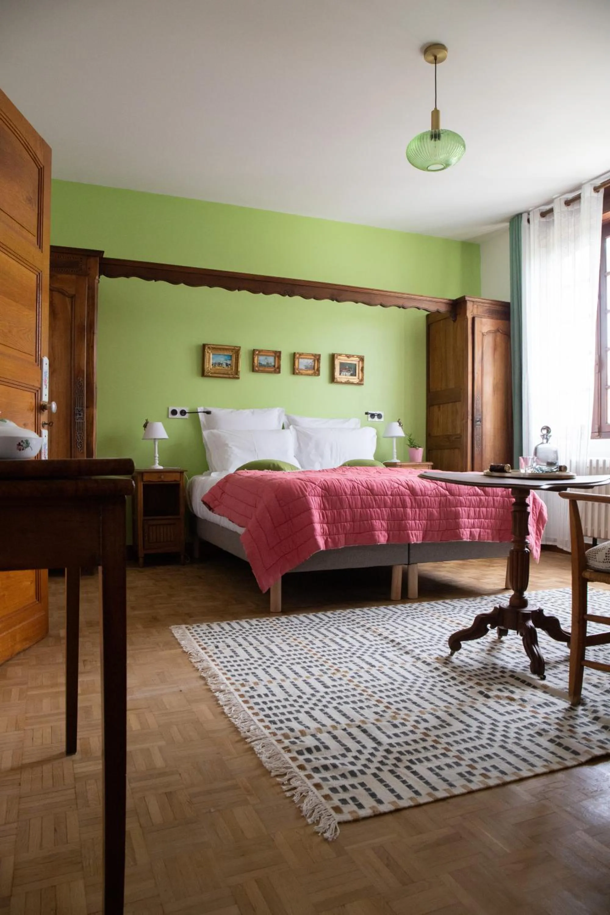 Bedroom, Bed in Maison et table d'hôtes Le Camélia Blanc