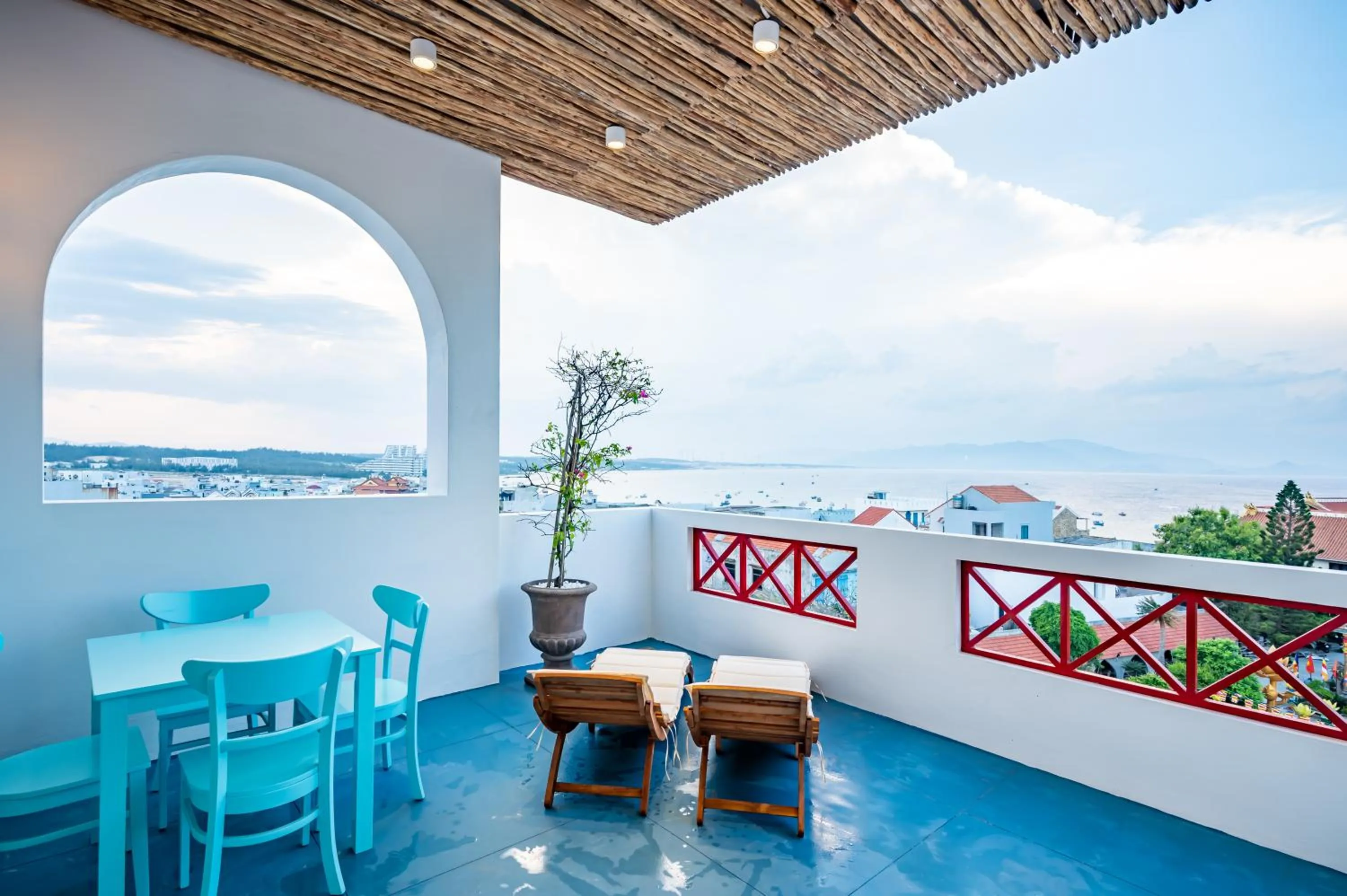 Seating area in Happiness Hotel