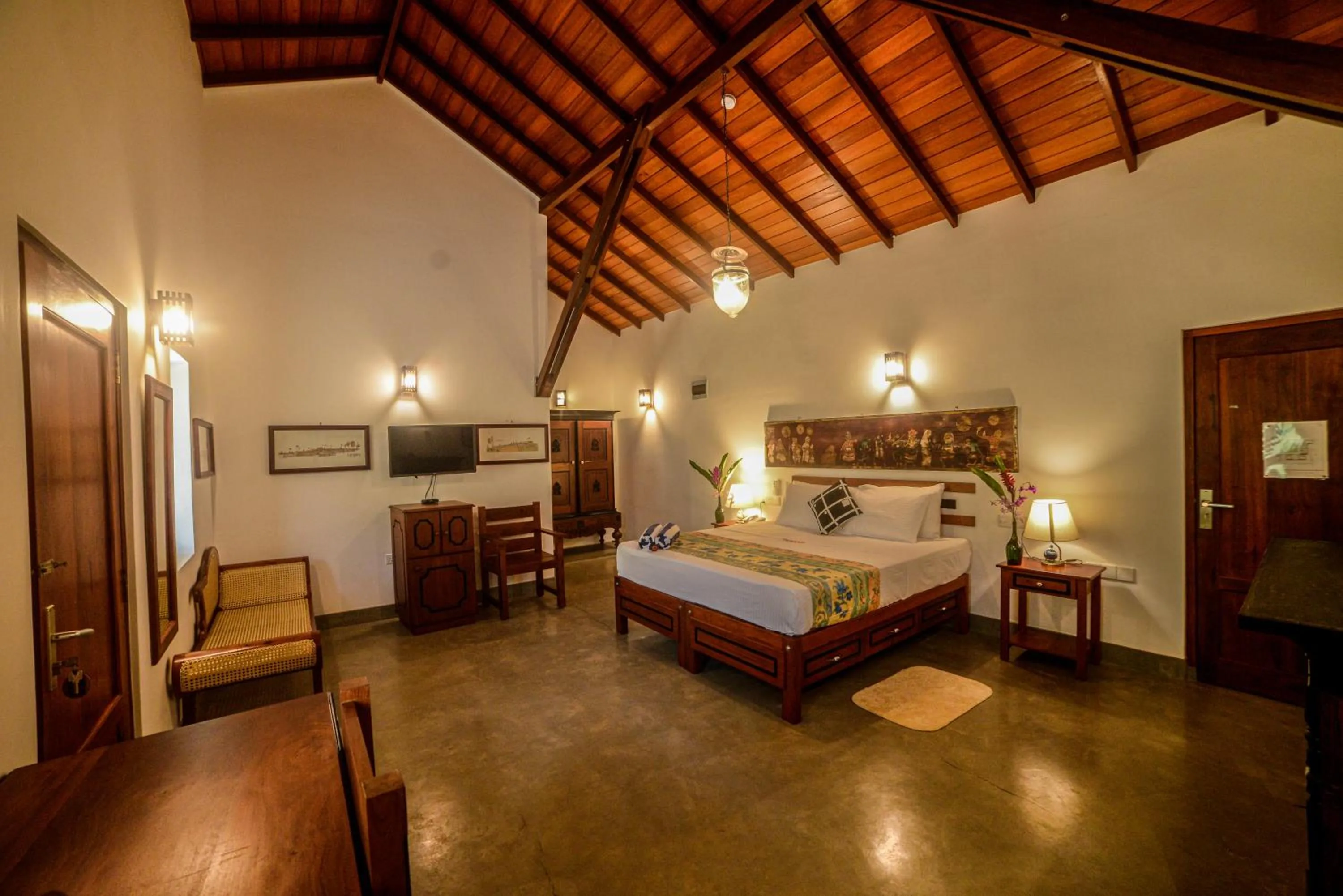 Photo of the whole room, Bed in Samudra Villa