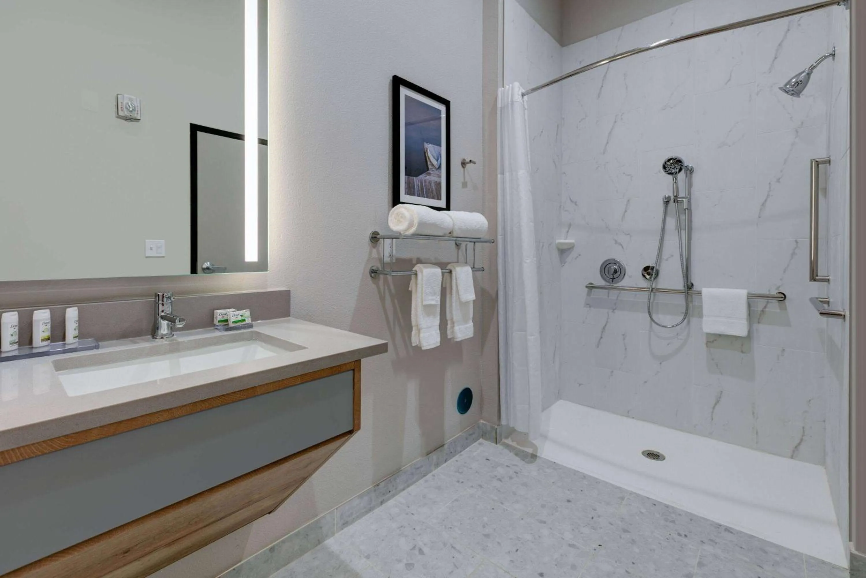 Shower in The Elm, a Ramada by Wyndham