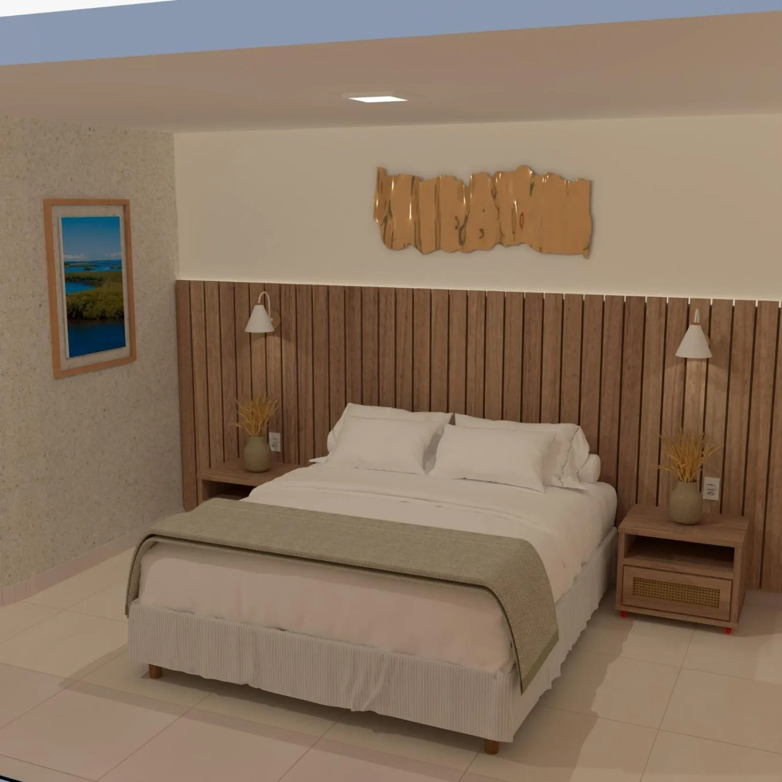 Bed in Principe do Mutá Hotel Design