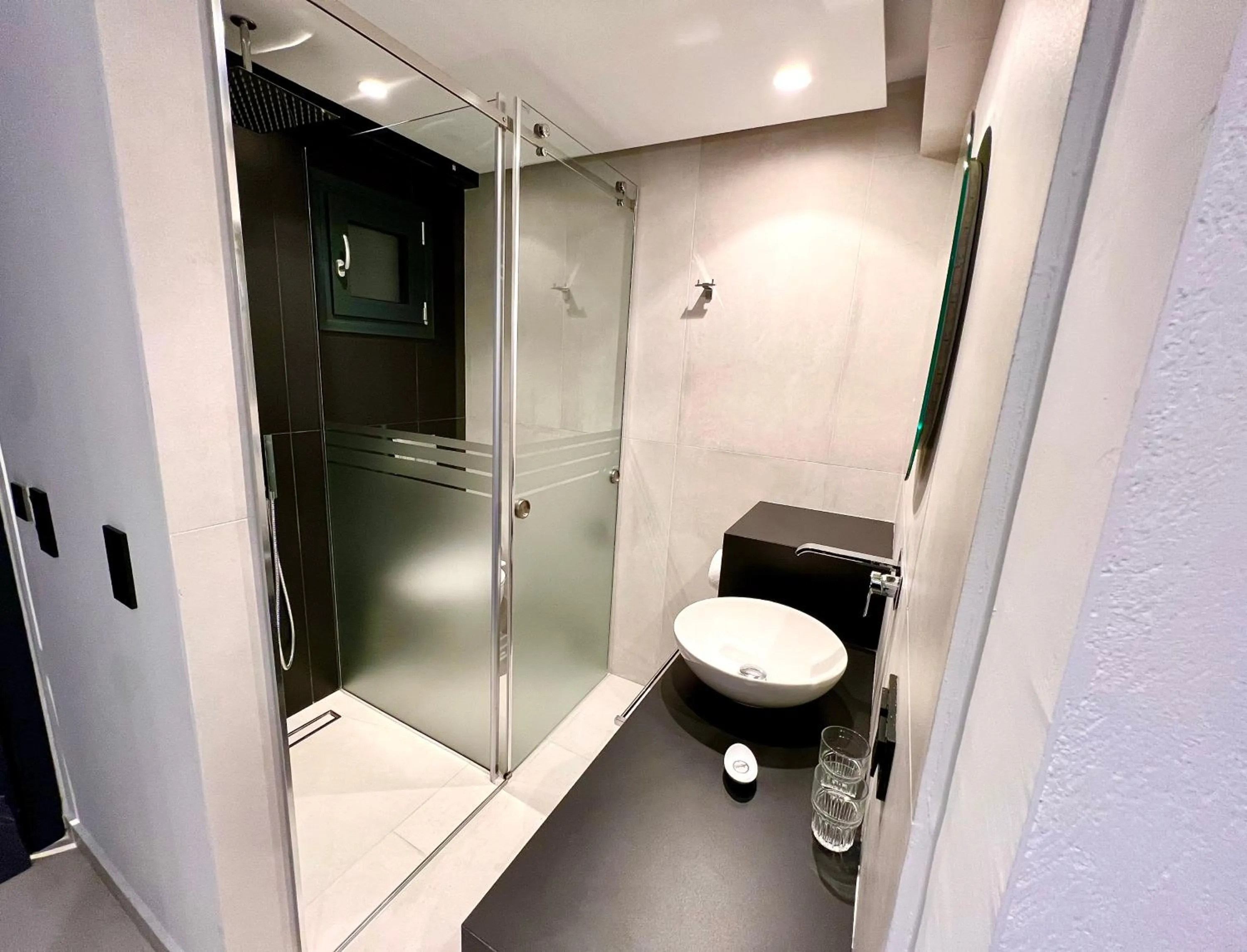 Shower in Alexandrion Appartments Down Town Adults Only