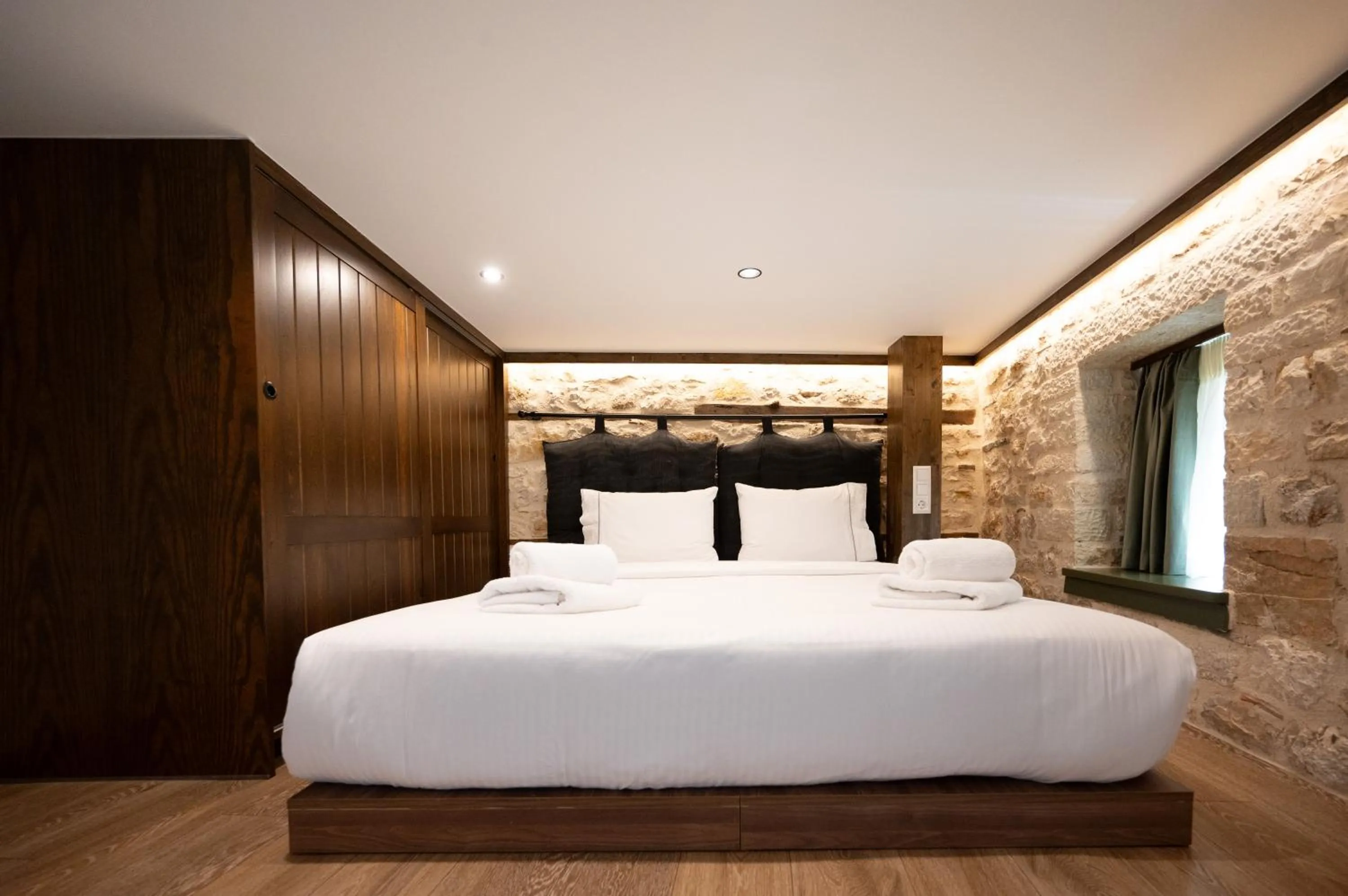 Bed in Bodrum Suites