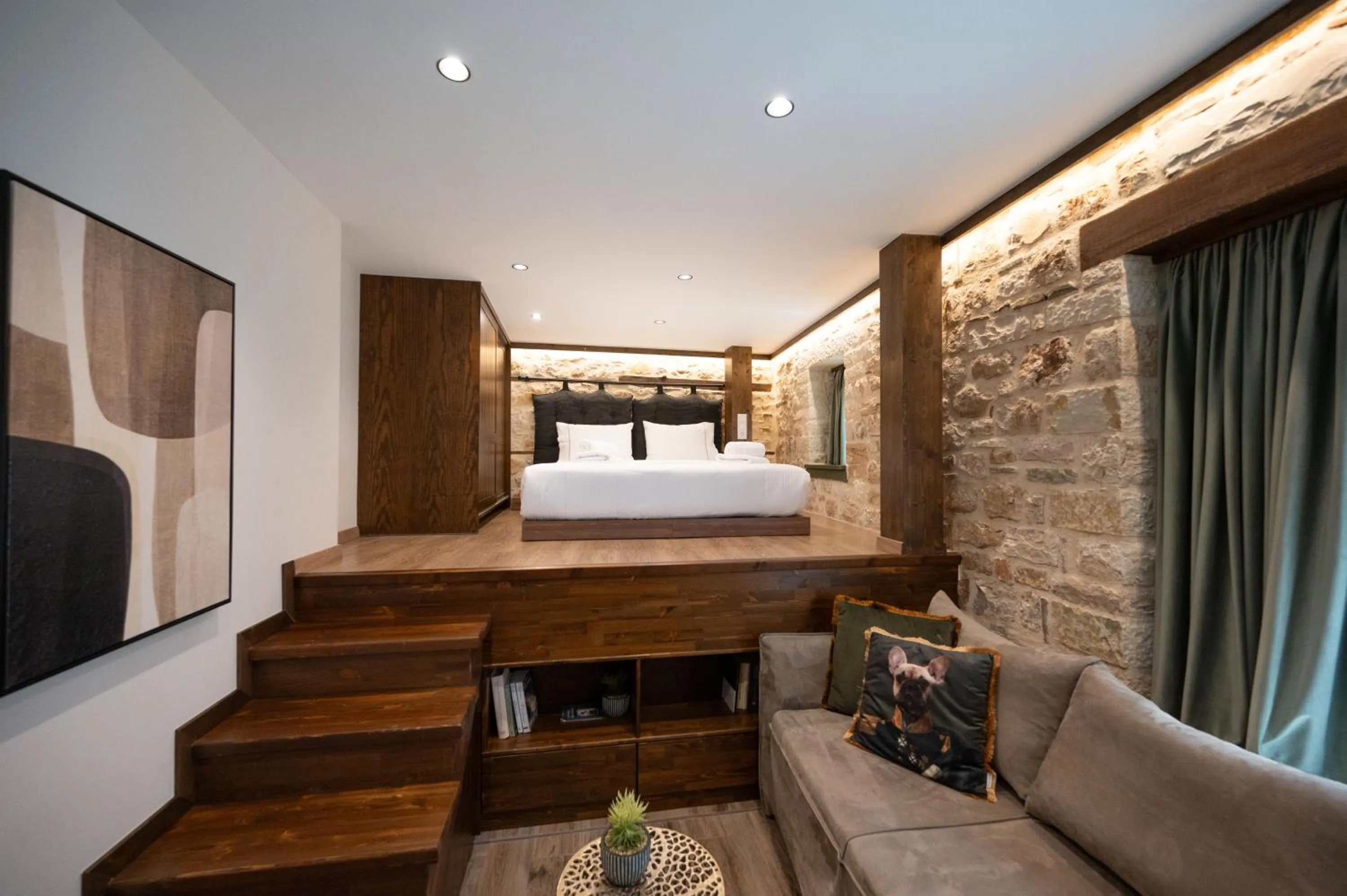 Bed in Bodrum Suites