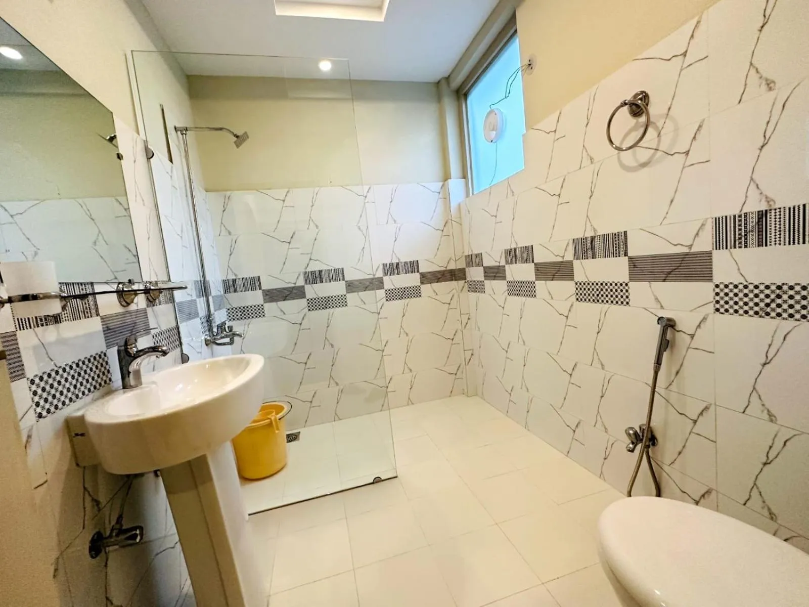 Shower in Desert One Hotel Skardu