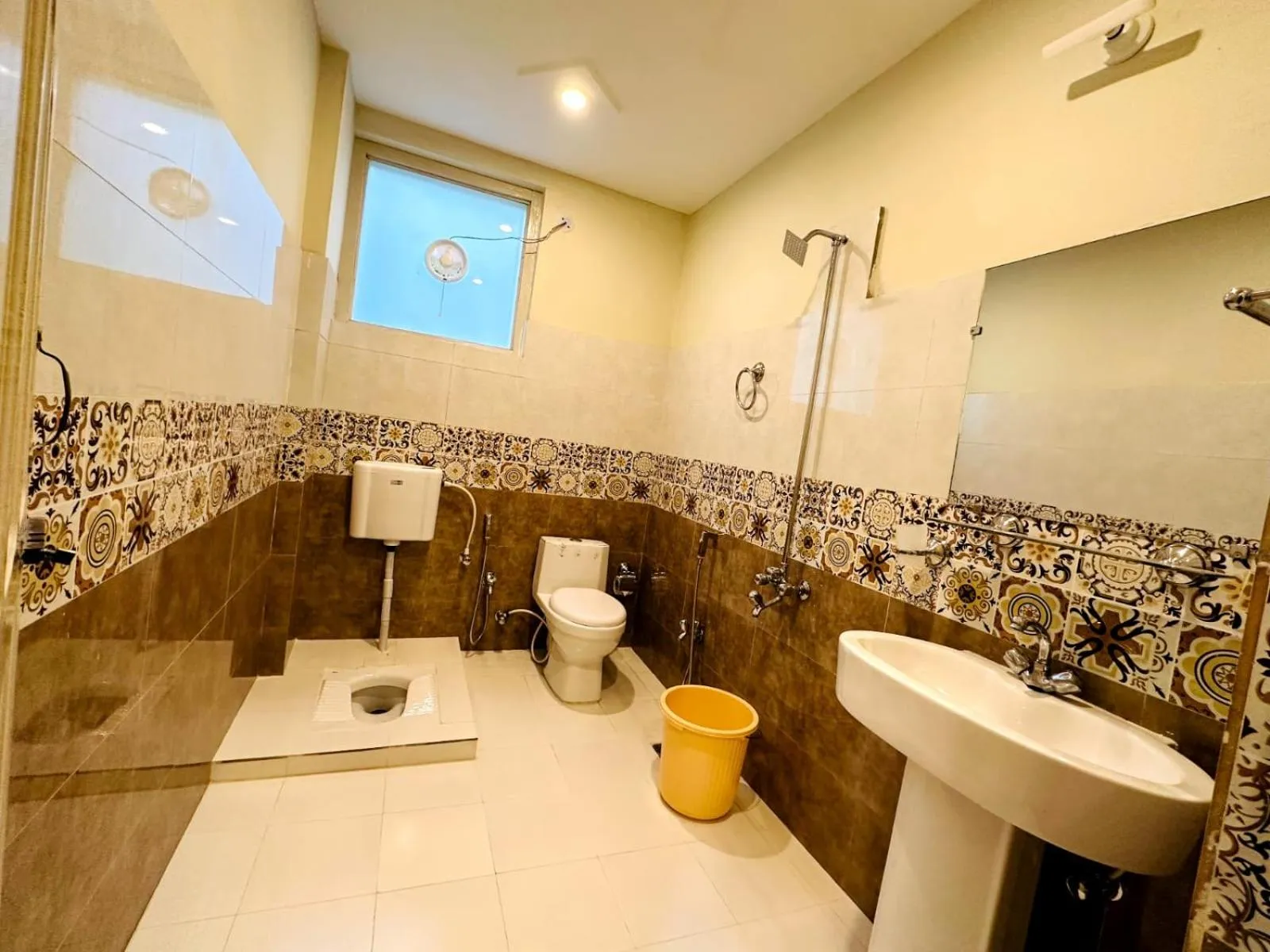 Shower in Desert One Hotel Skardu