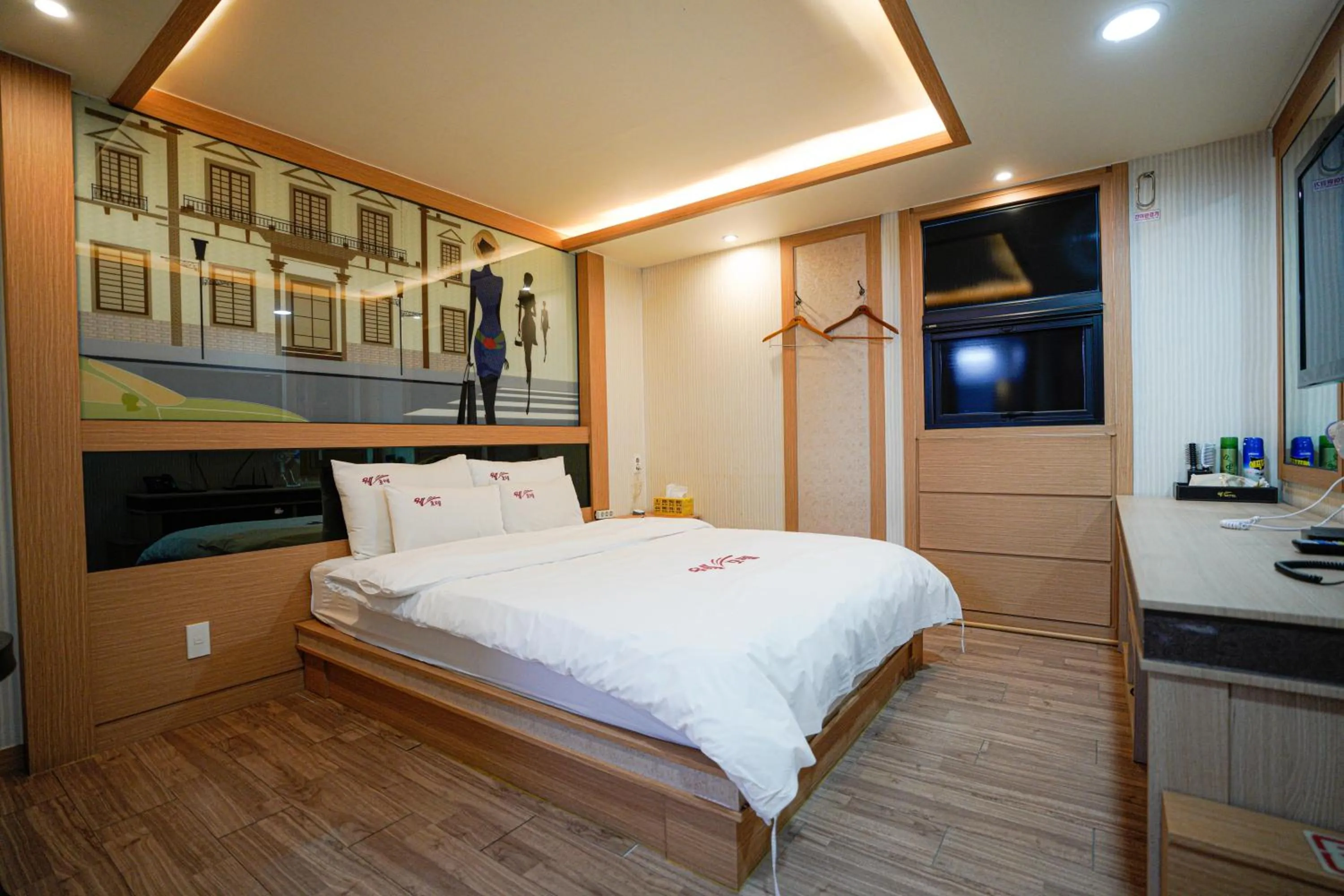 Bed in Mokpo Well hotel