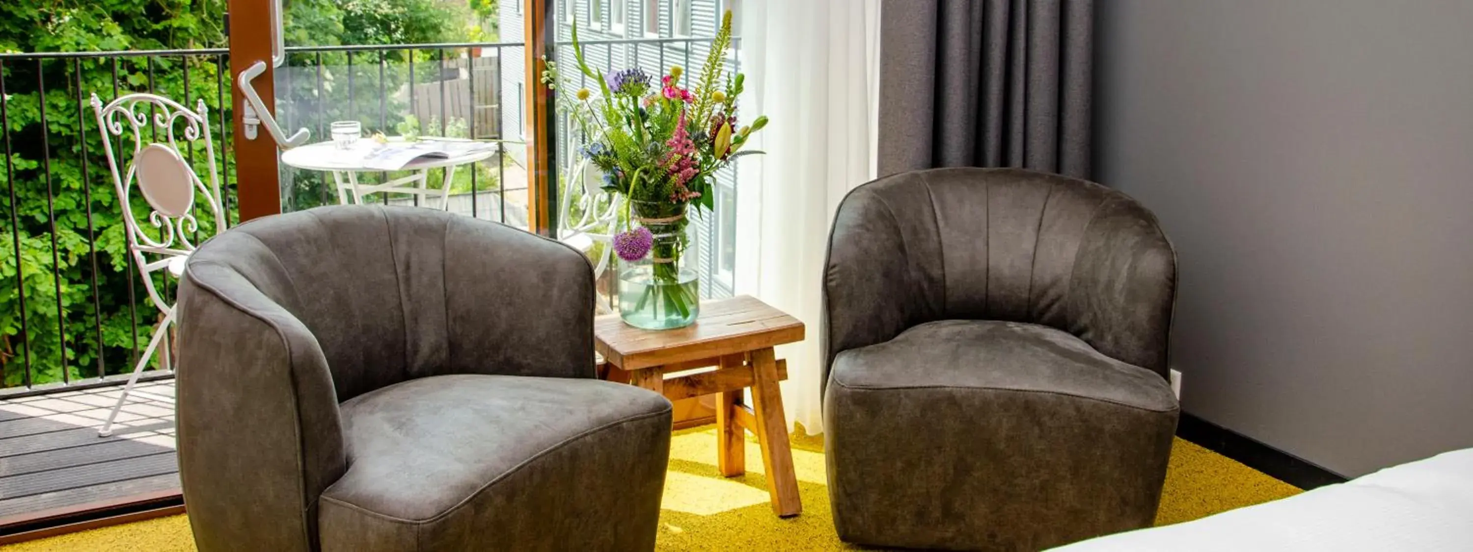 Twin Room with Balcony in Hotel Spoorzicht & SPA Twin Room with Balcony in Hotel Spoorzicht & SPA