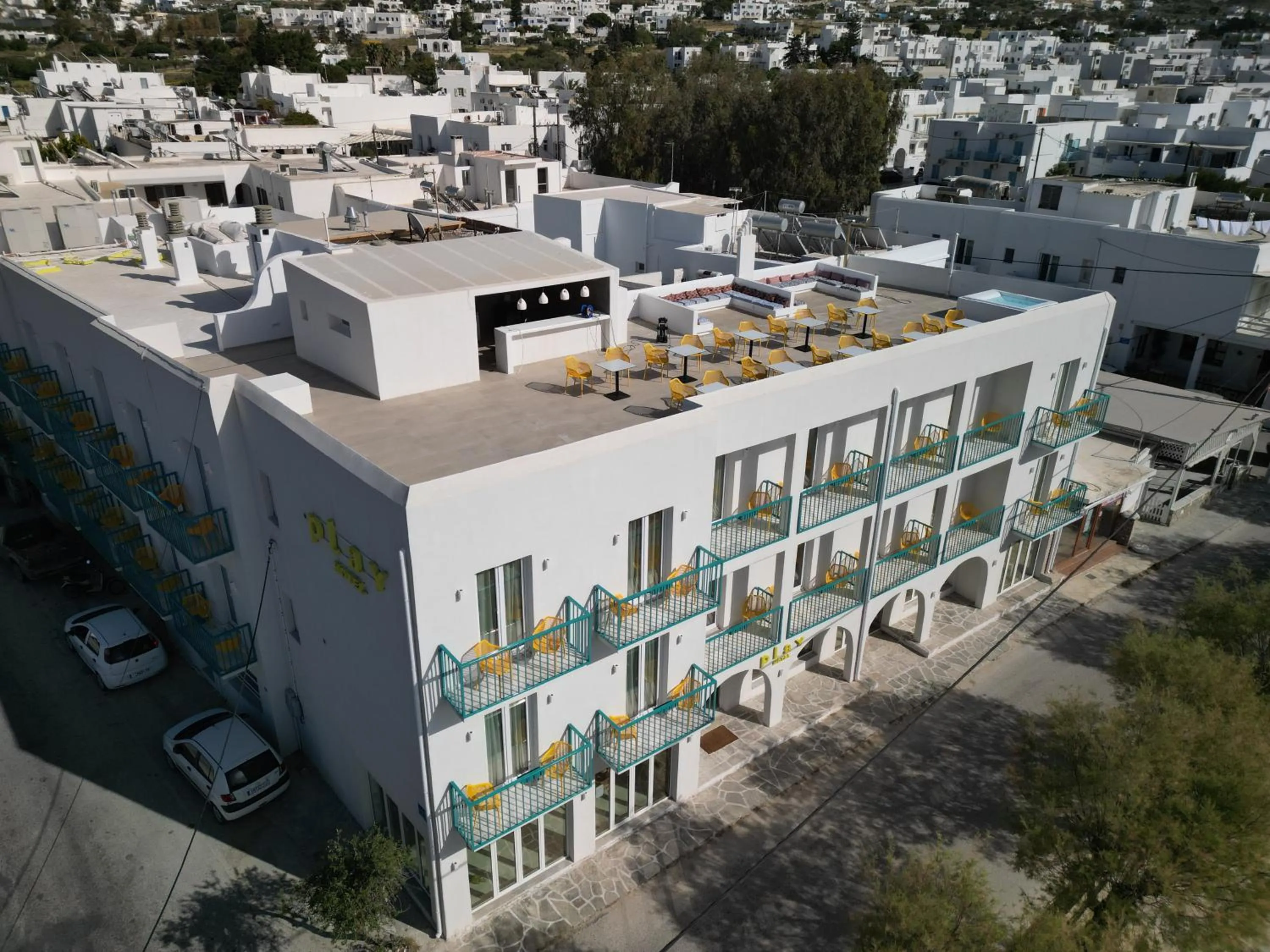 Property building in Play Paros a member of Brown Hotels