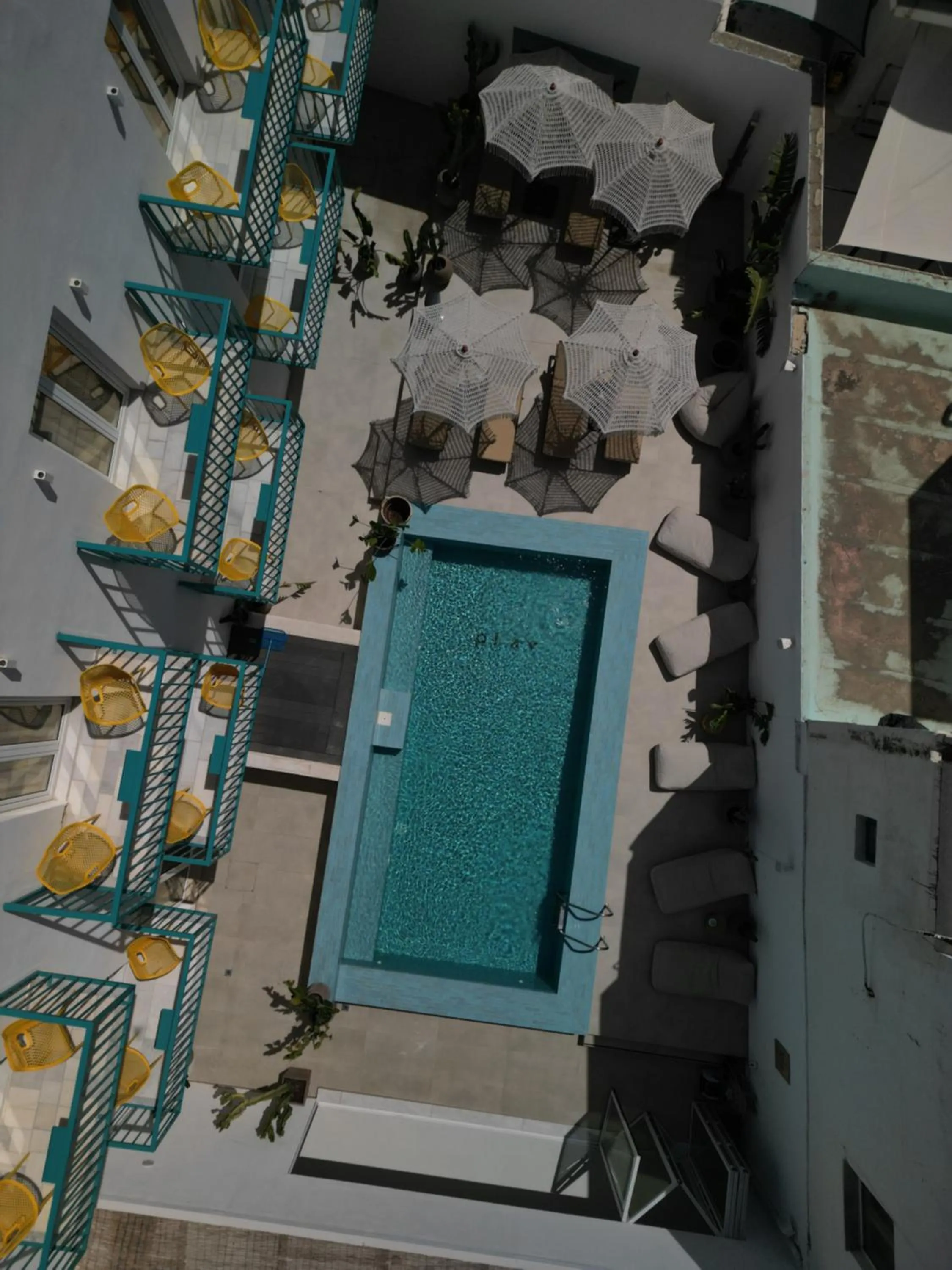 Pool view in Play Paros a member of Brown Hotels