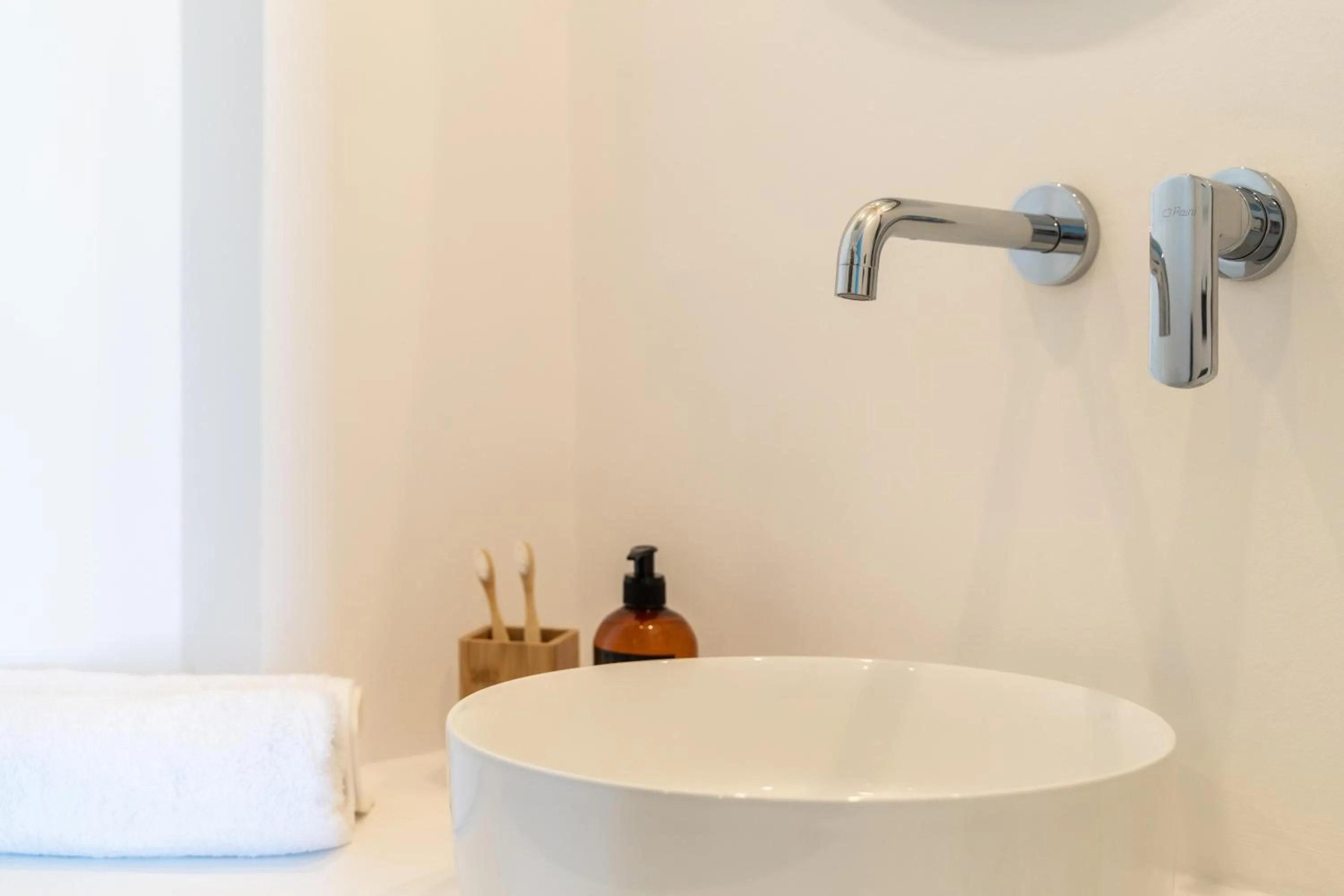 Bathroom in Play Paros a member of Brown Hotels