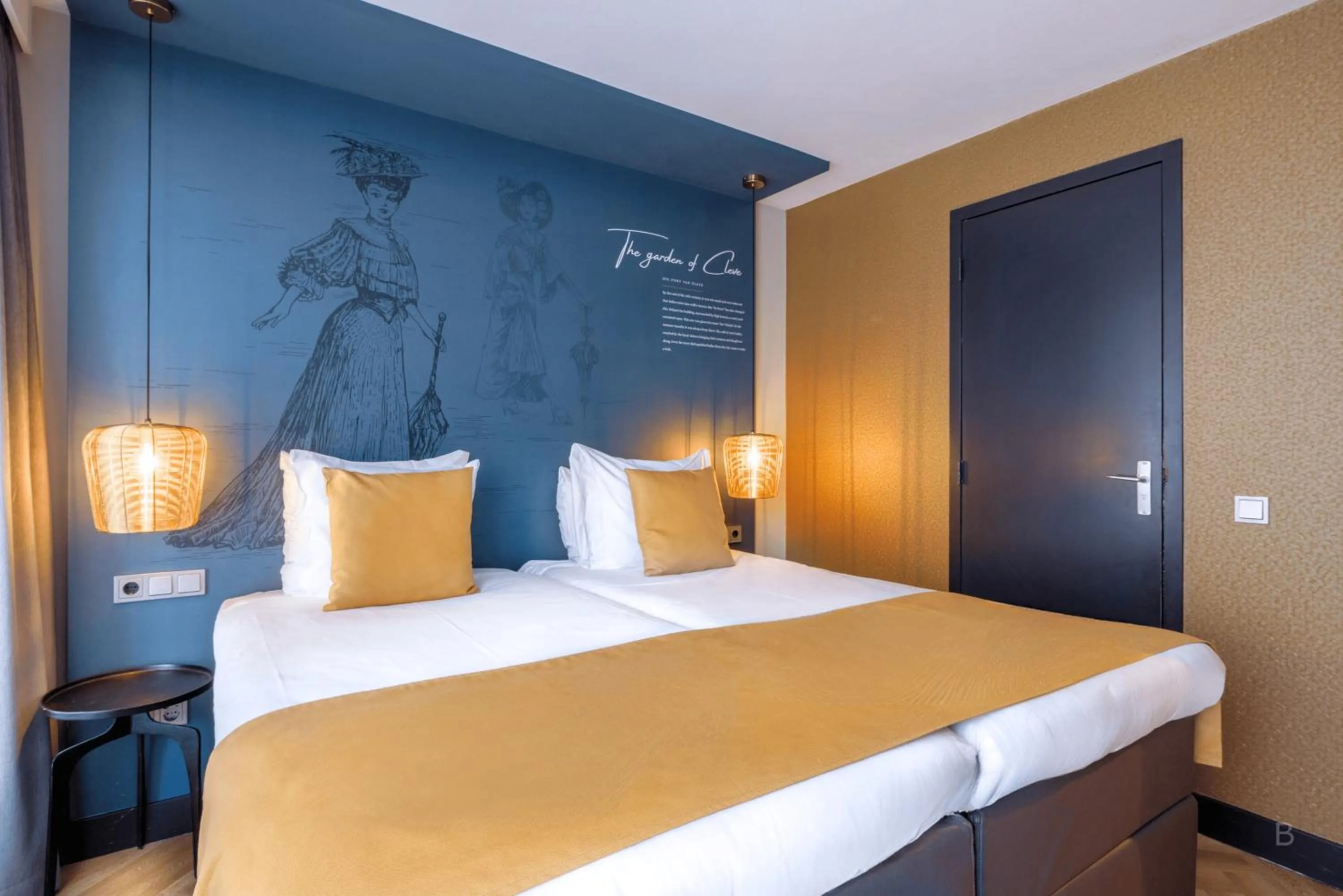 Bed in Hotel Die Port van Cleve