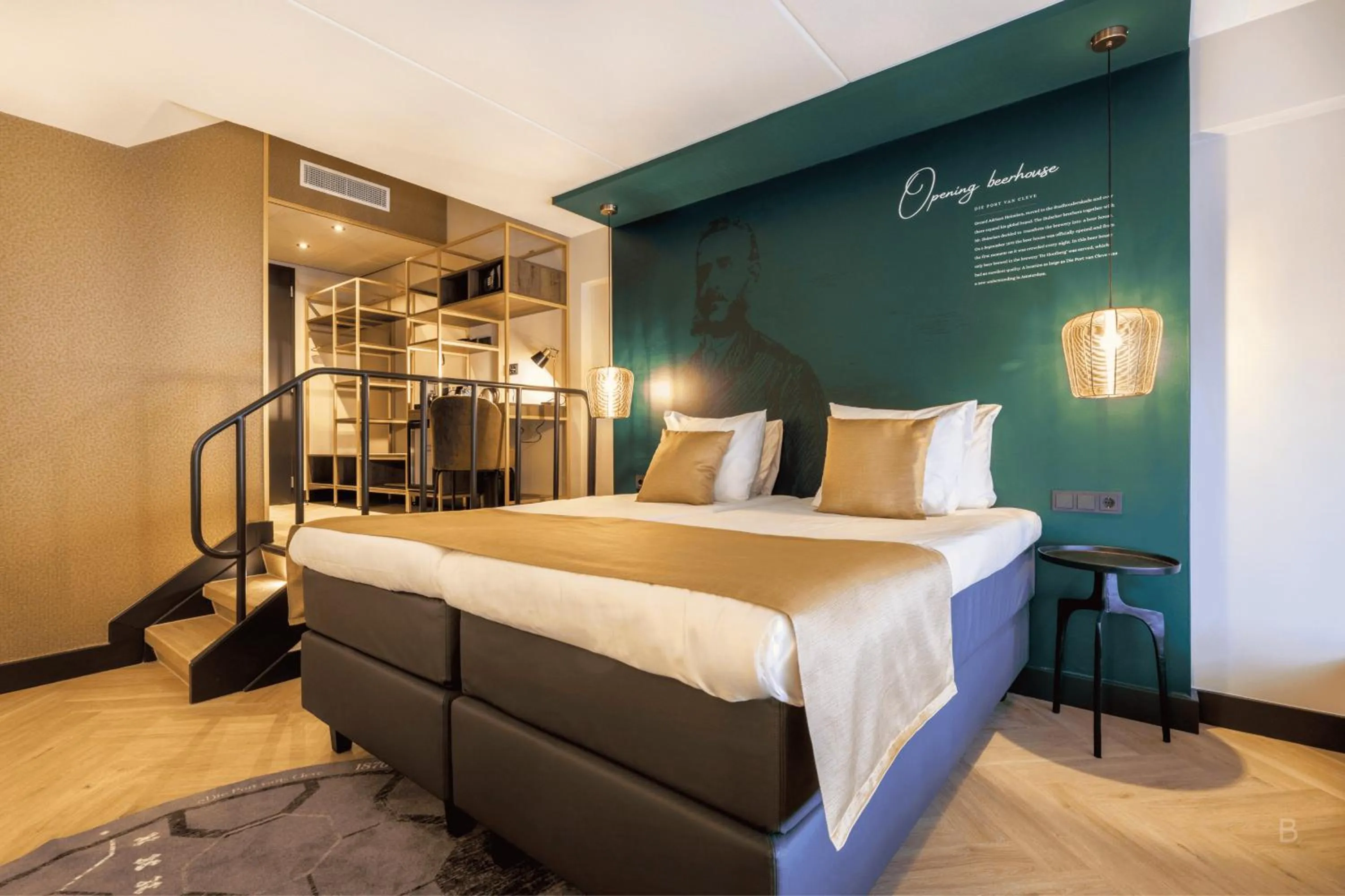 Bed in Hotel Die Port van Cleve