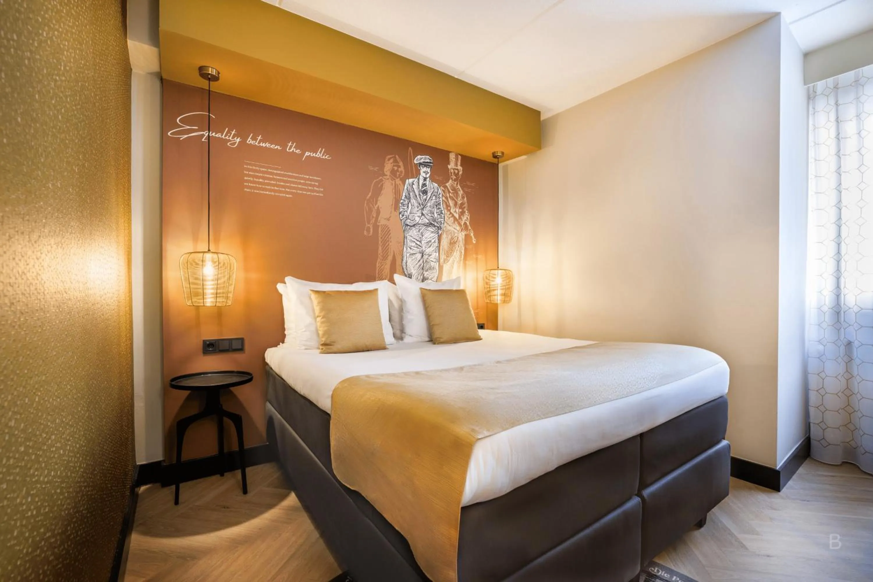 Bed in Hotel Die Port van Cleve