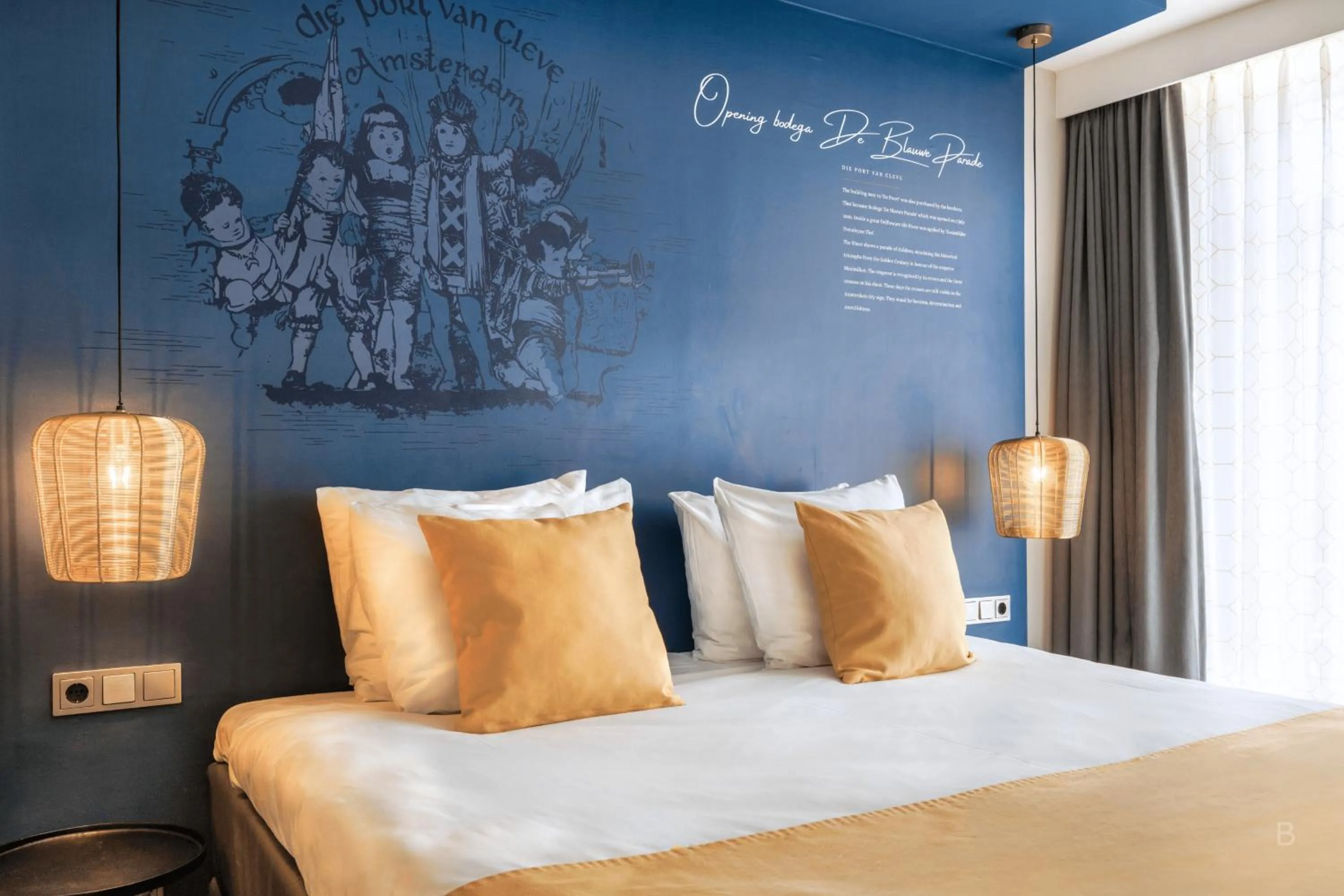 Bed in Hotel Die Port van Cleve