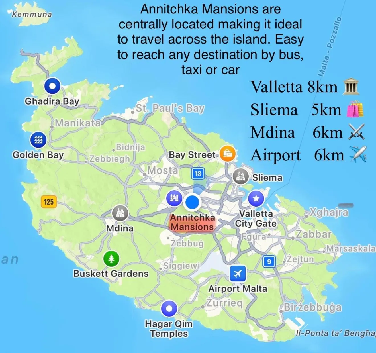 Annitchka Mansions - Penthouse in central Malta