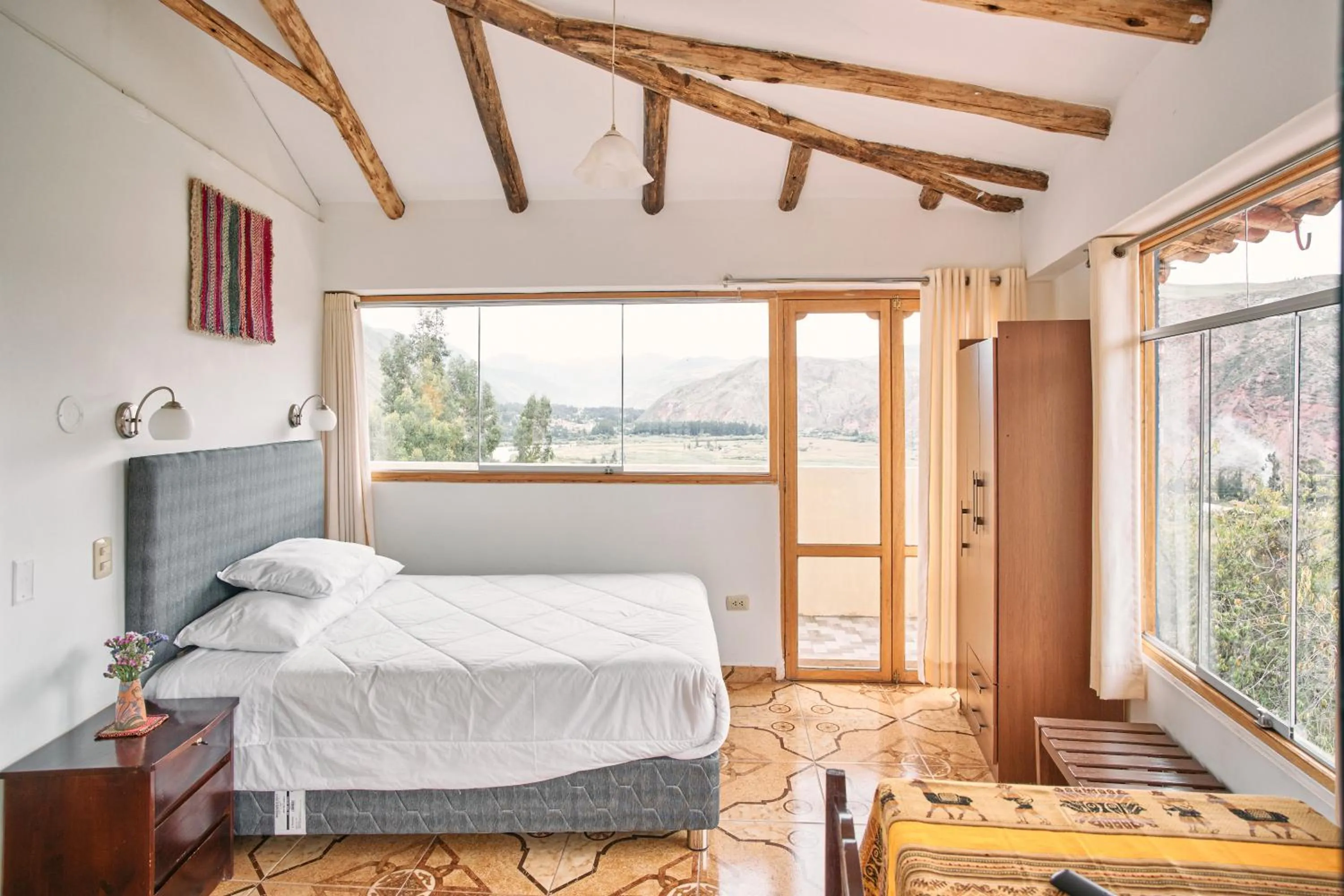 Balcony/Terrace, Bed in Sueños del Valle Sagrado