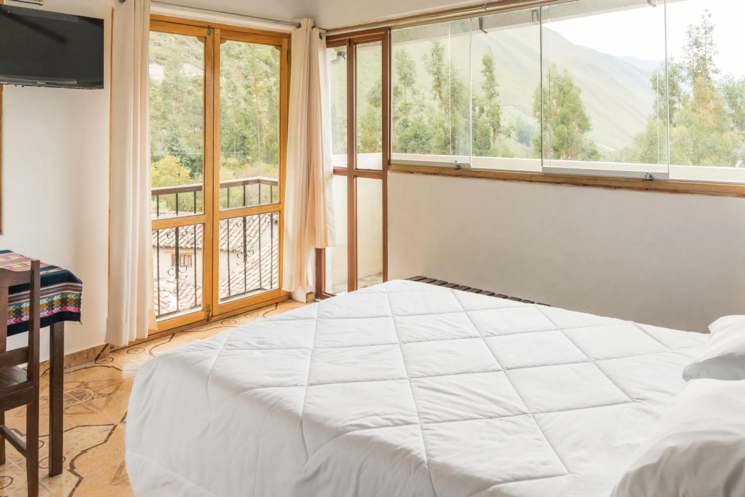 Balcony/Terrace, Bed in Sueños del Valle Sagrado