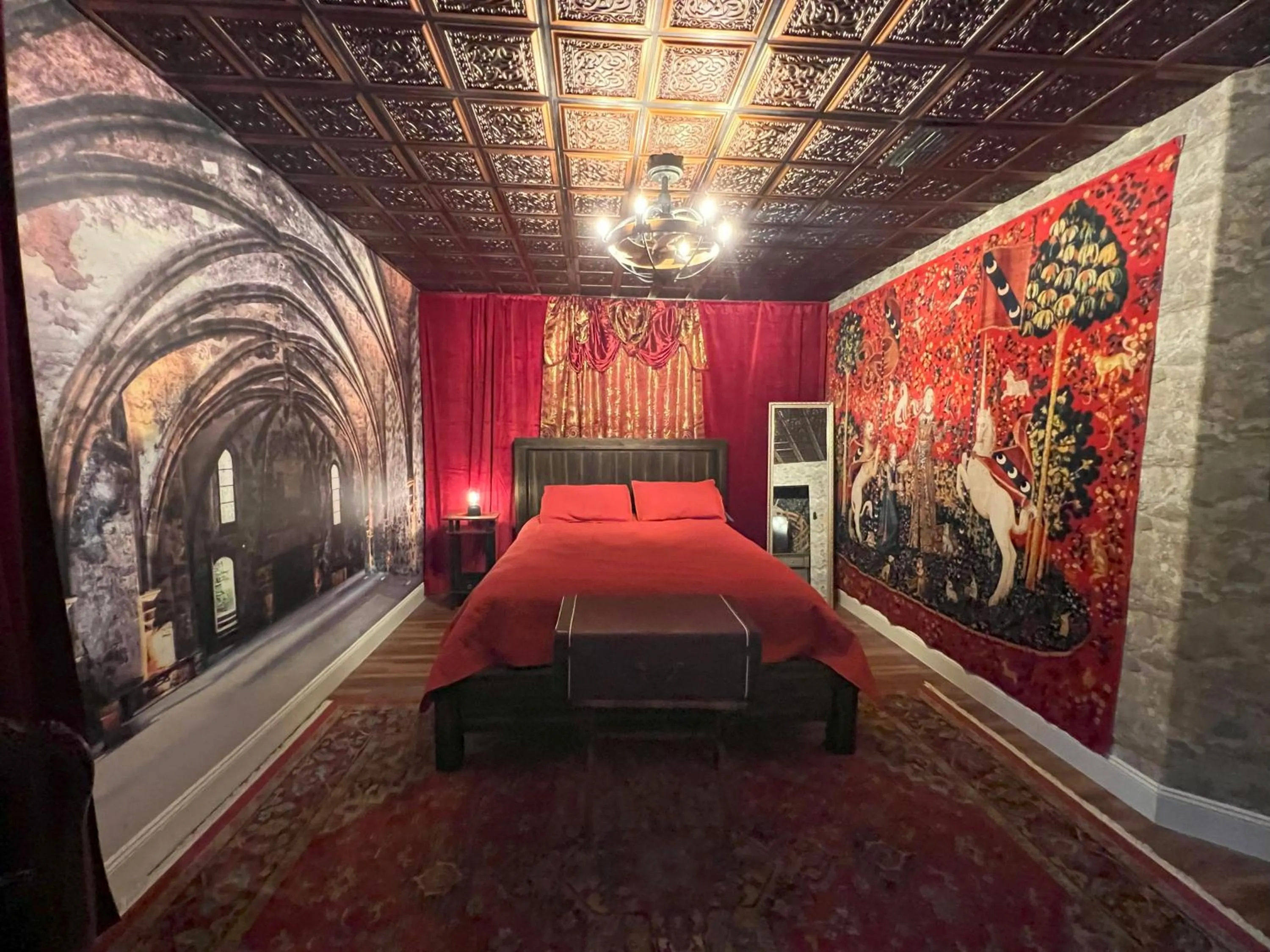 Bed in Magical Castle Near Theme Parks