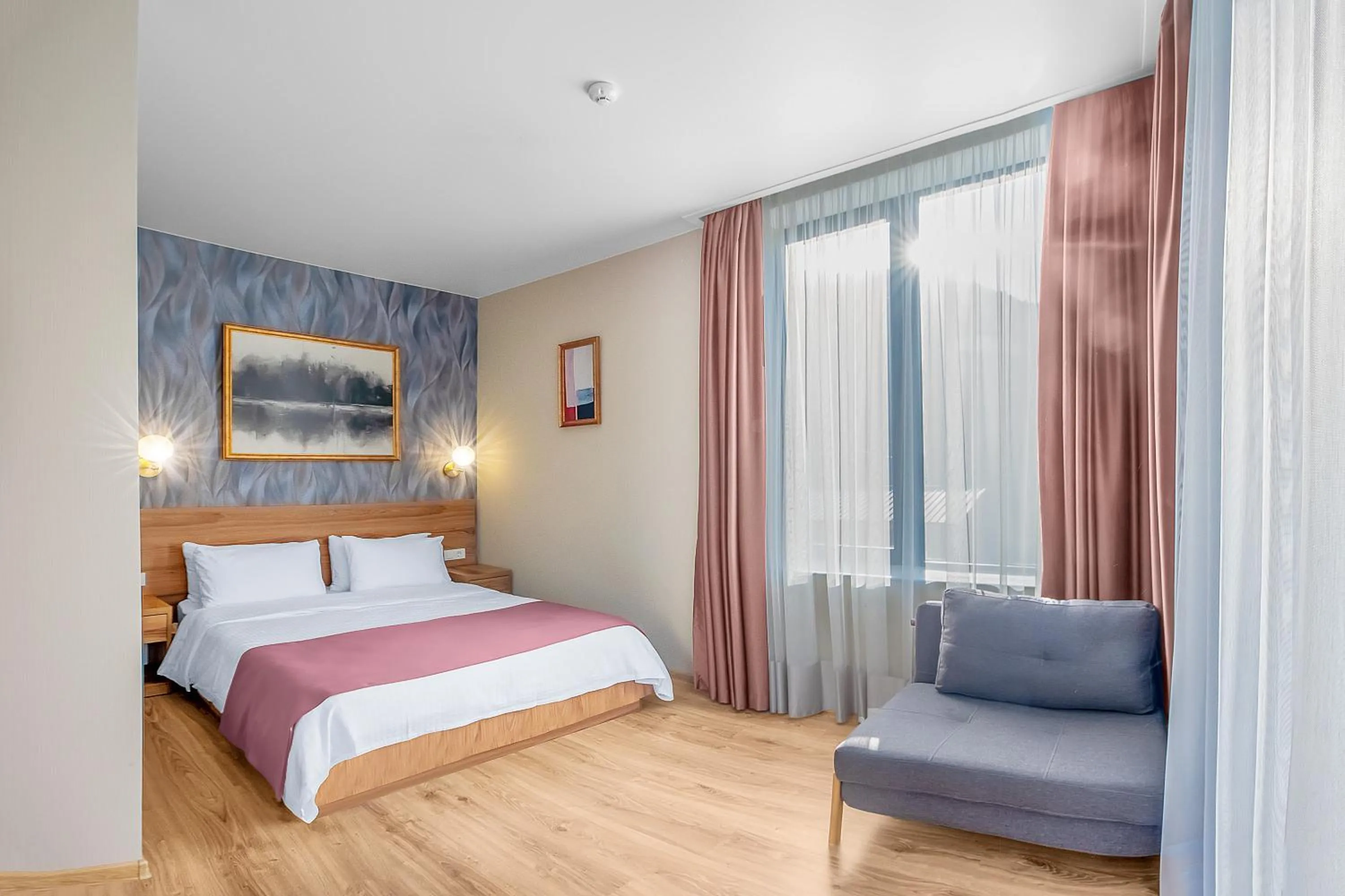 Bed in Solo Grand Boshuri Hotel Wellness Resort