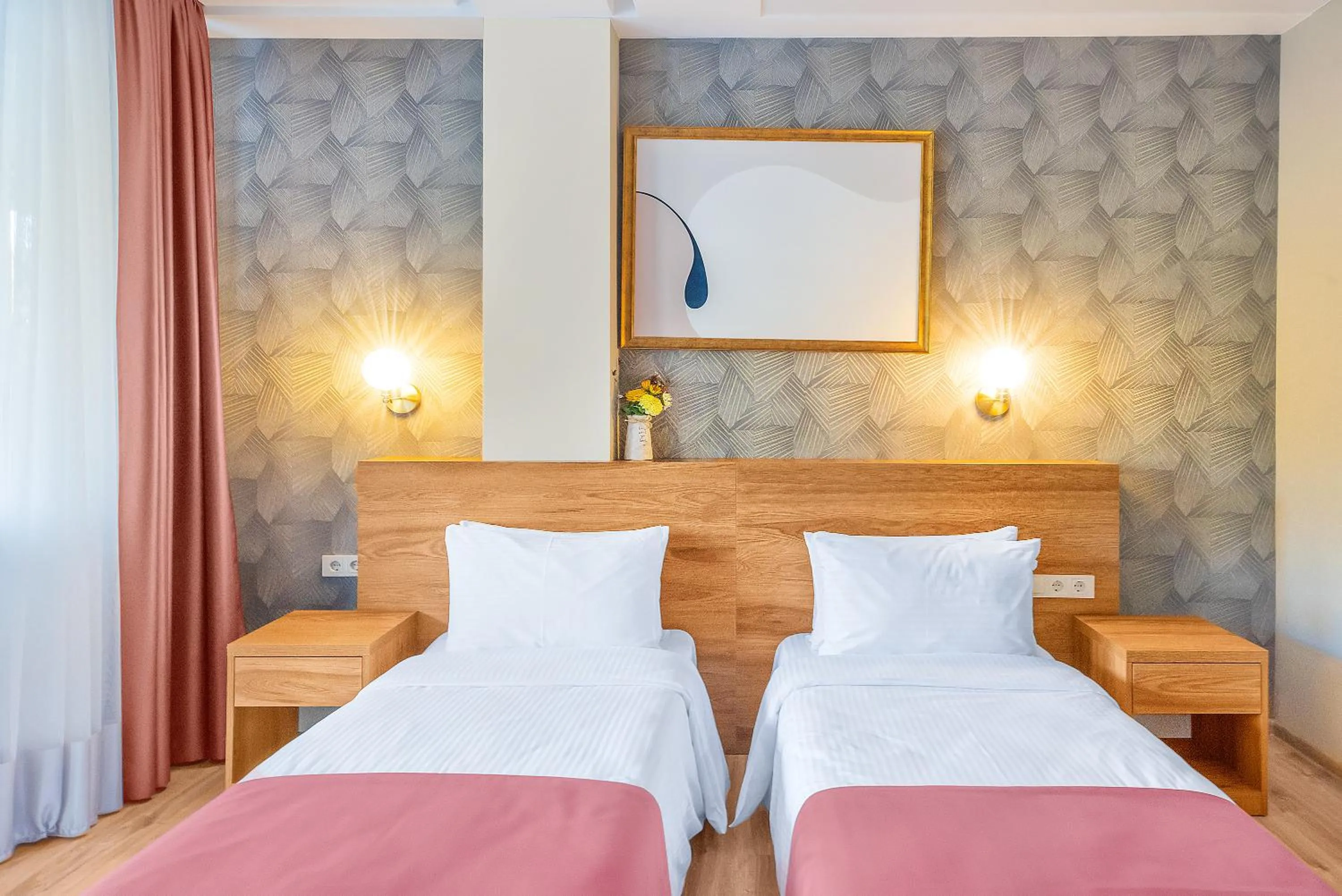 Bed in Solo Grand Boshuri Hotel Wellness Resort