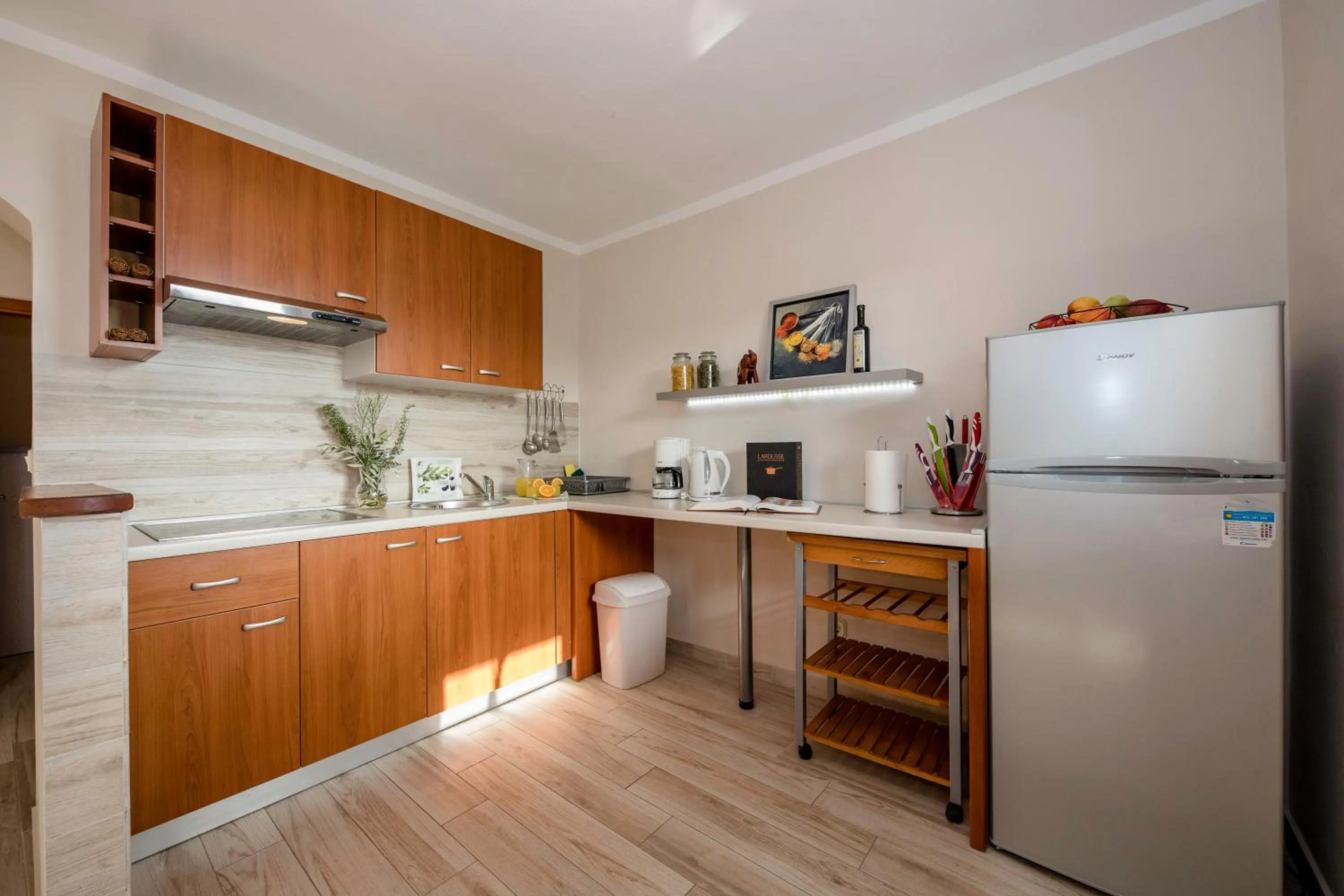 Coffee/tea facilities in Apartments by the Beach with Pool and Lounge Beds - Miral Apartments