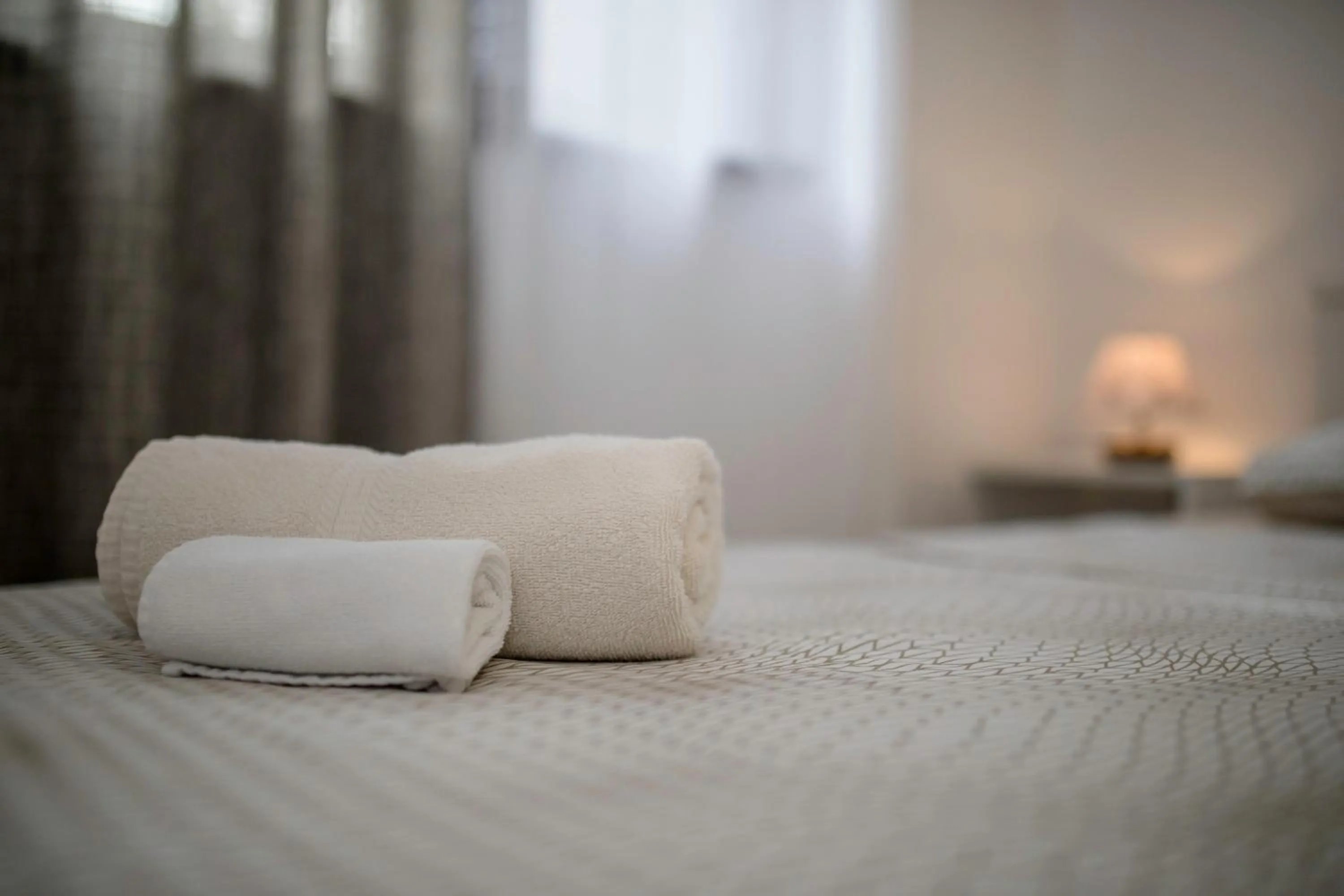 Bed in Miral Apartments