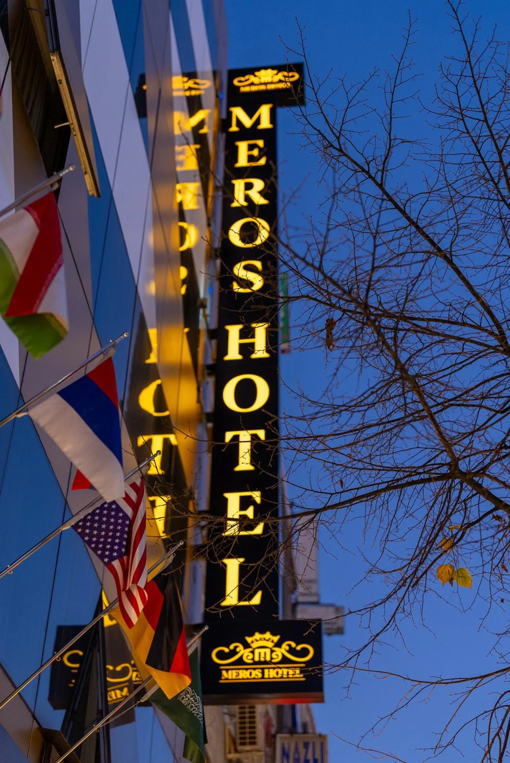 Property logo or sign in Meros Hotel