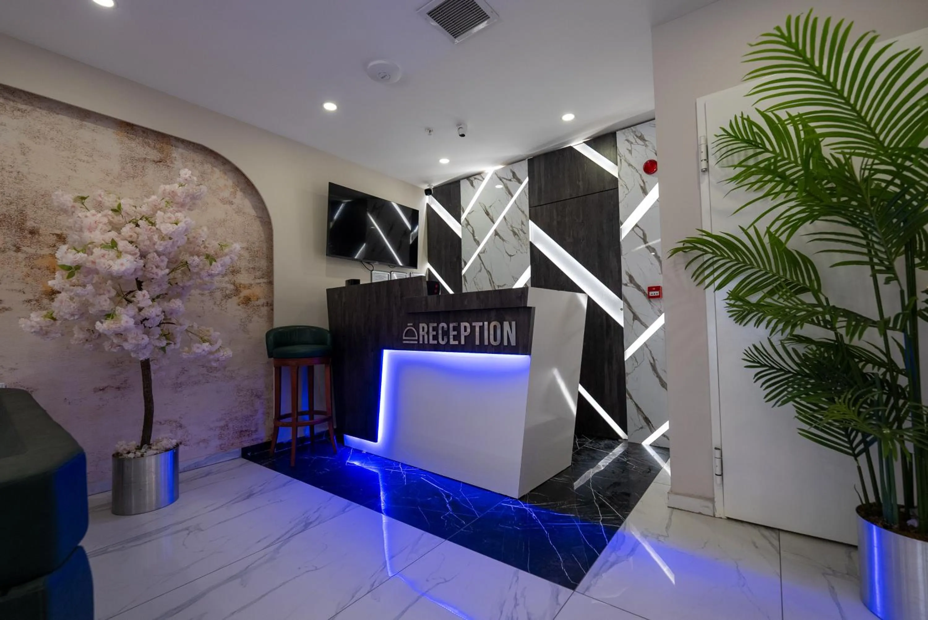 Lobby or reception in Meros Hotel