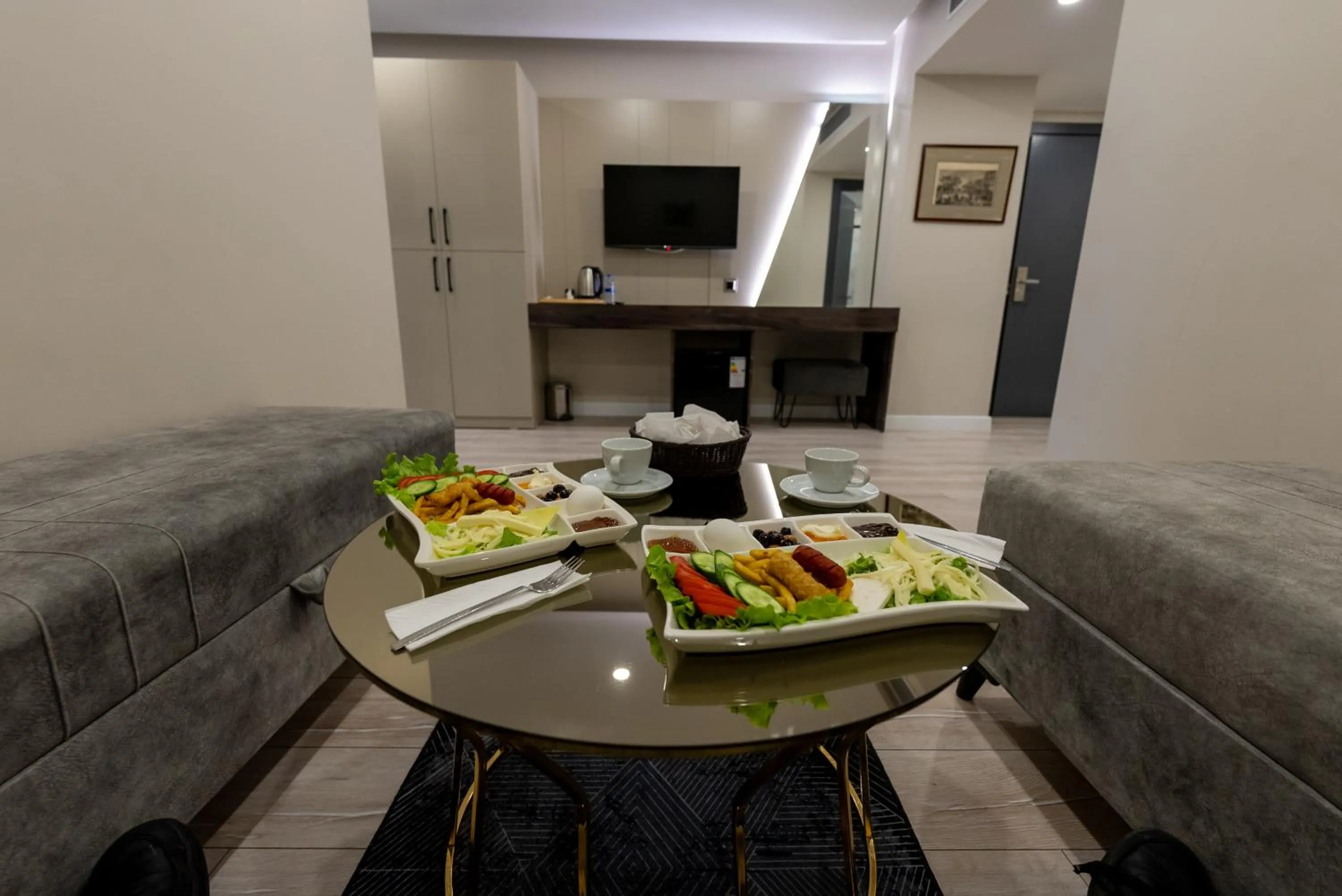 Living room in Meros Hotel