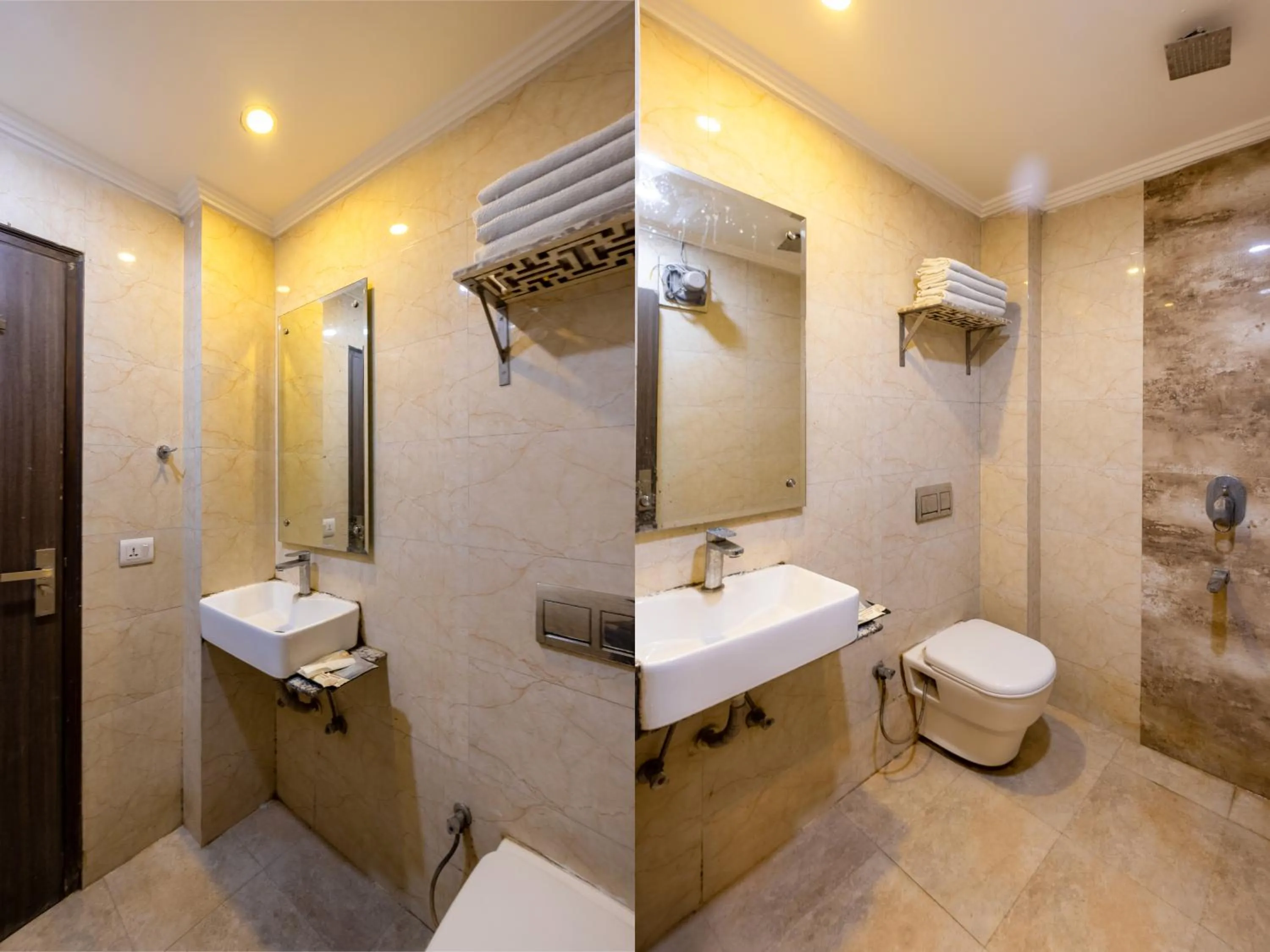 Shower in Hotel Emporio Near New Delhi Railway Station - Paharganj