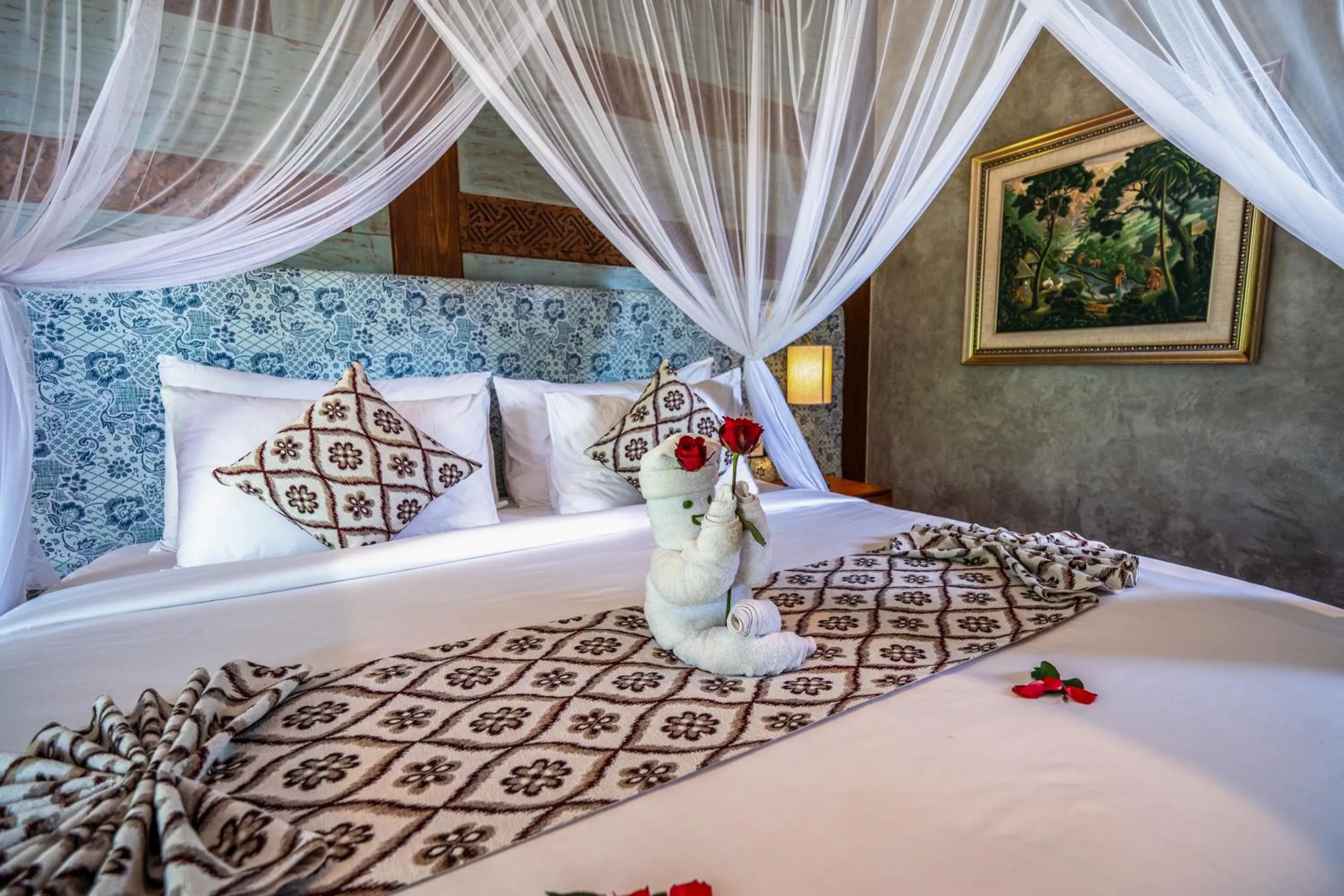 Bed in Ubud Diary Villa