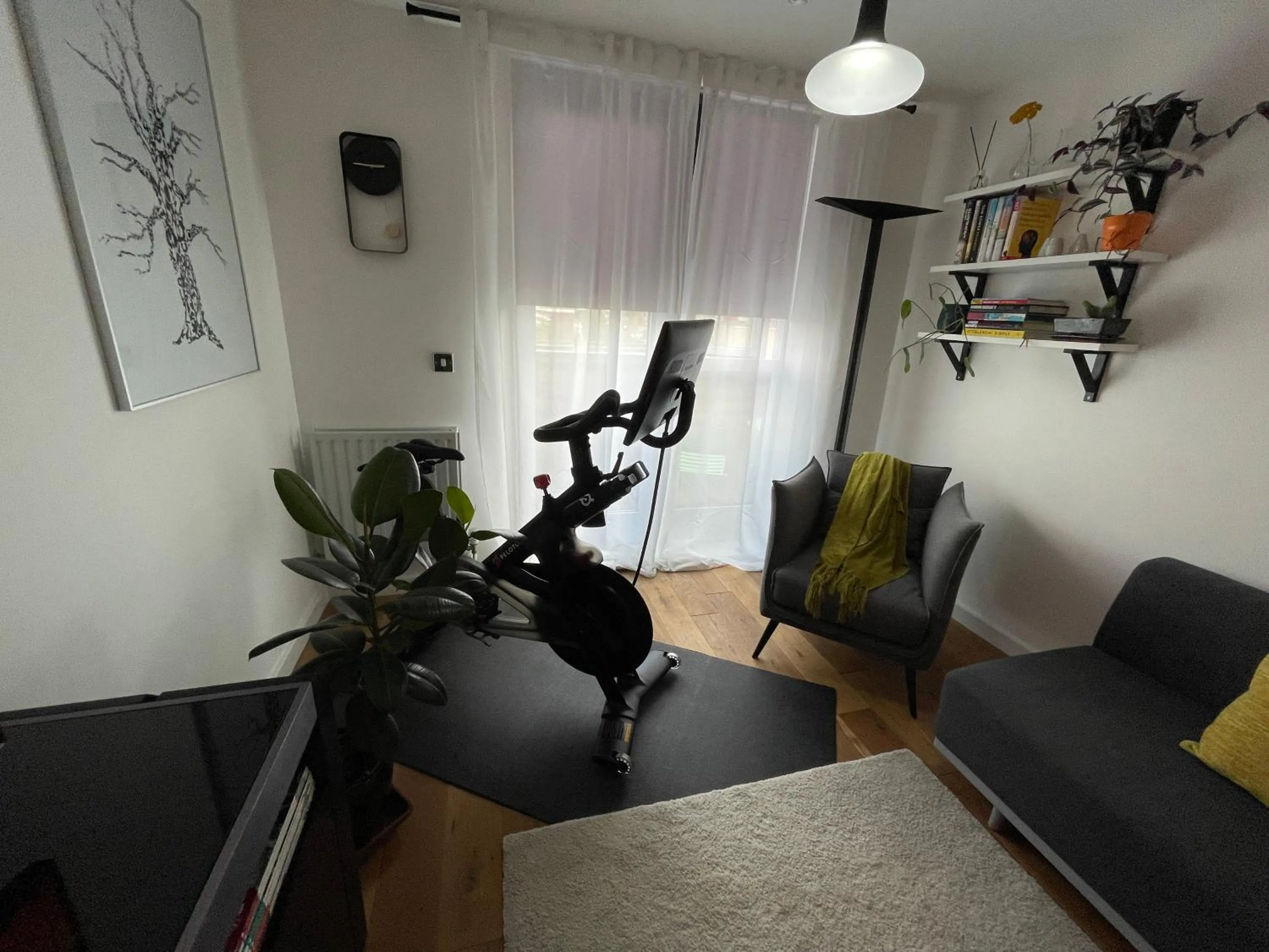 TV and multimedia in Peloton Organic Health Apartment in Angel, Old Street, Islington