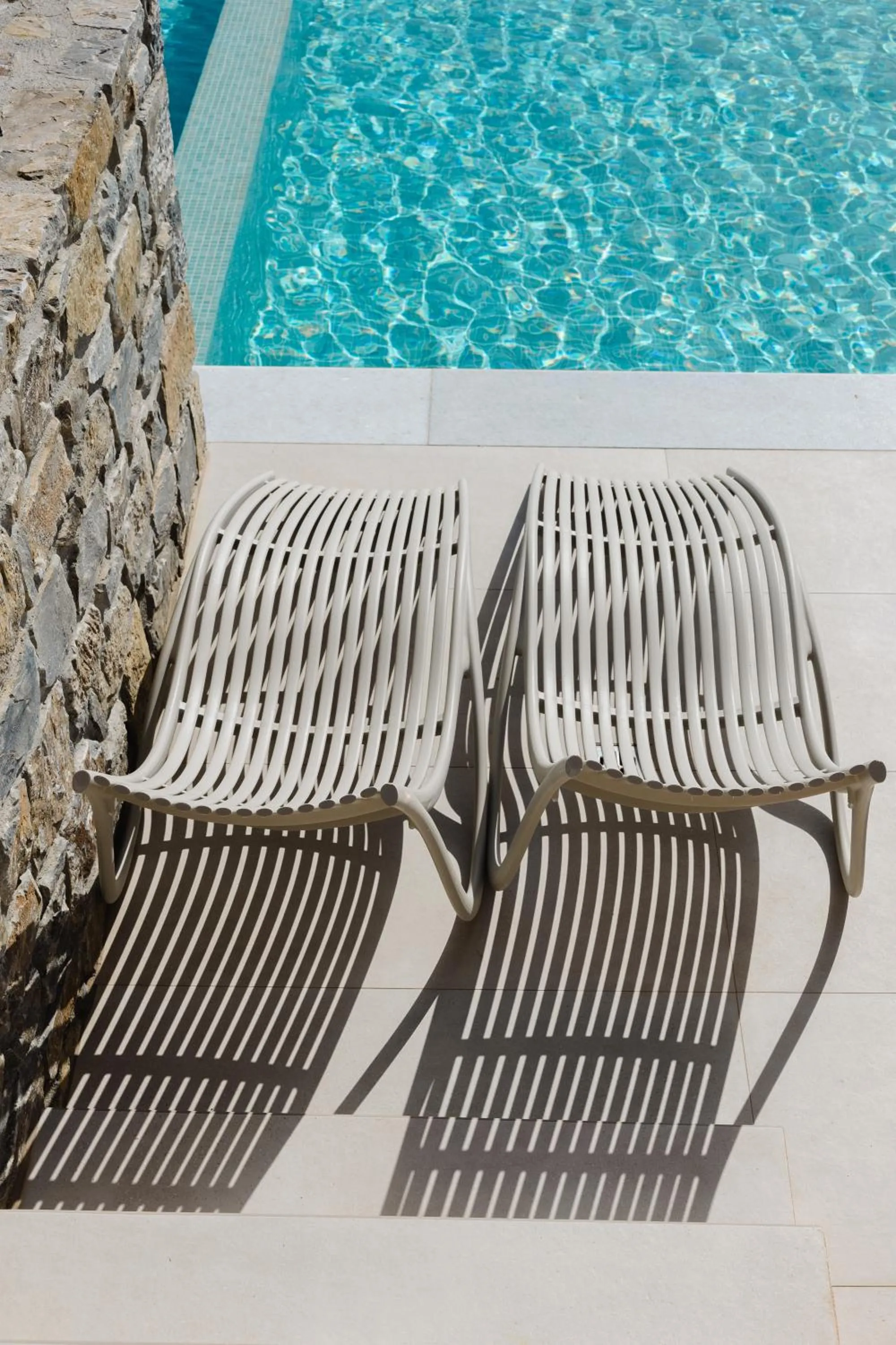 sunbed in Dedalos Touch Boutique Hotel