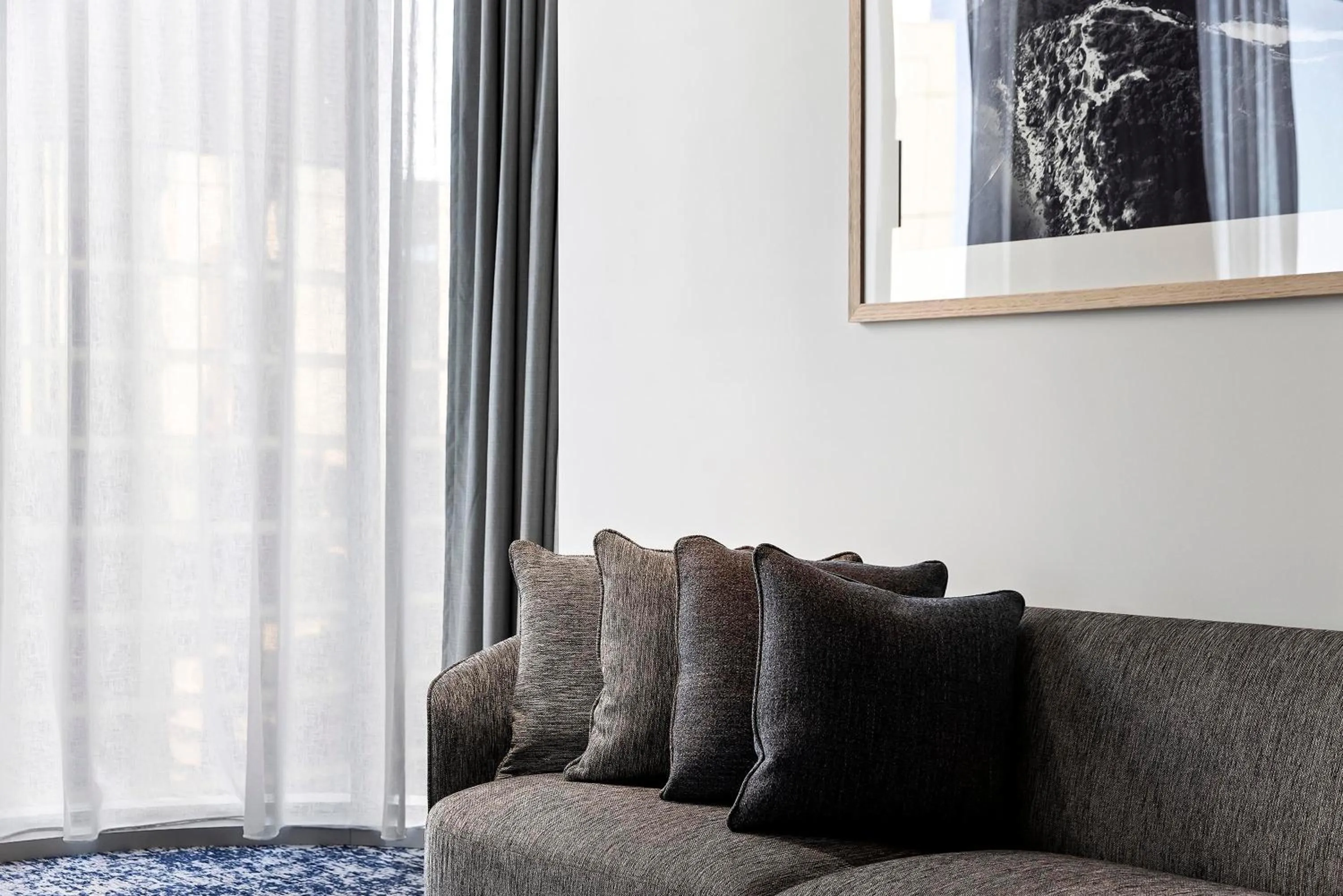 Living room in Citadines Walker North Sydney