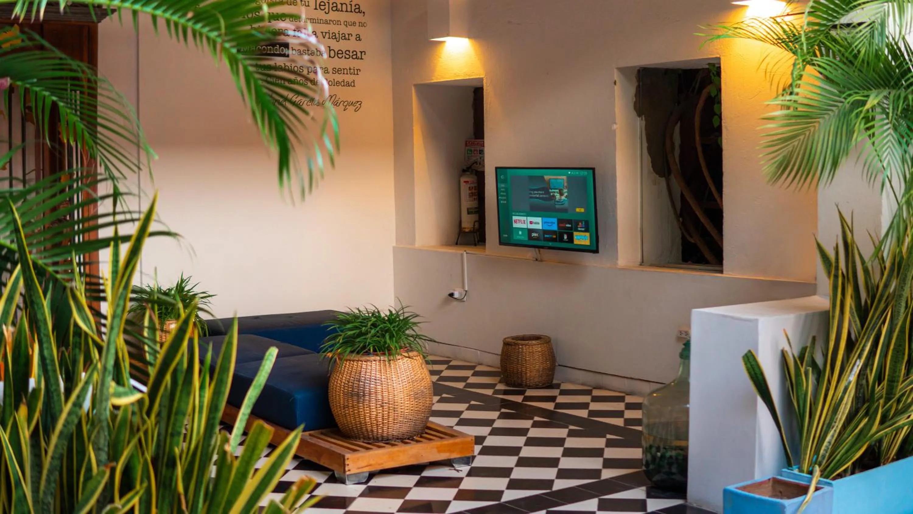 Living room in La Puerta Azul