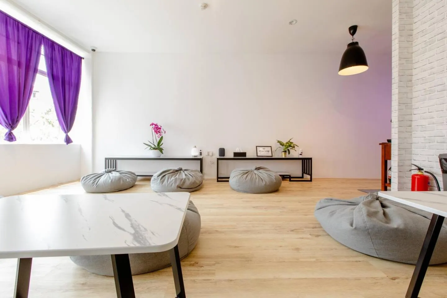 Living room in RadZone Hostel