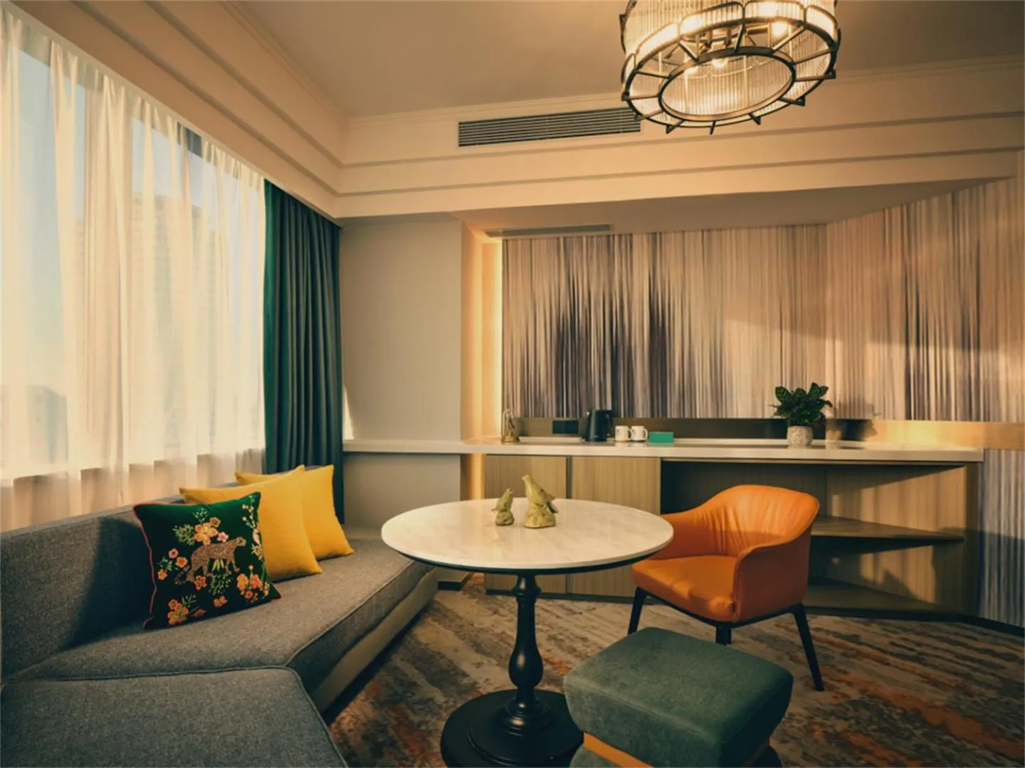 Living room in Wanda Yi Hotel Wuxi