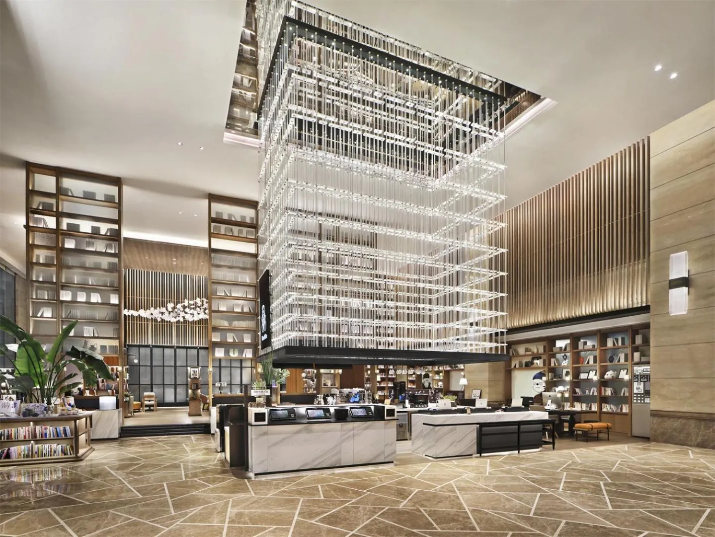 Seating area in Wanda Yi Hotel Wuxi