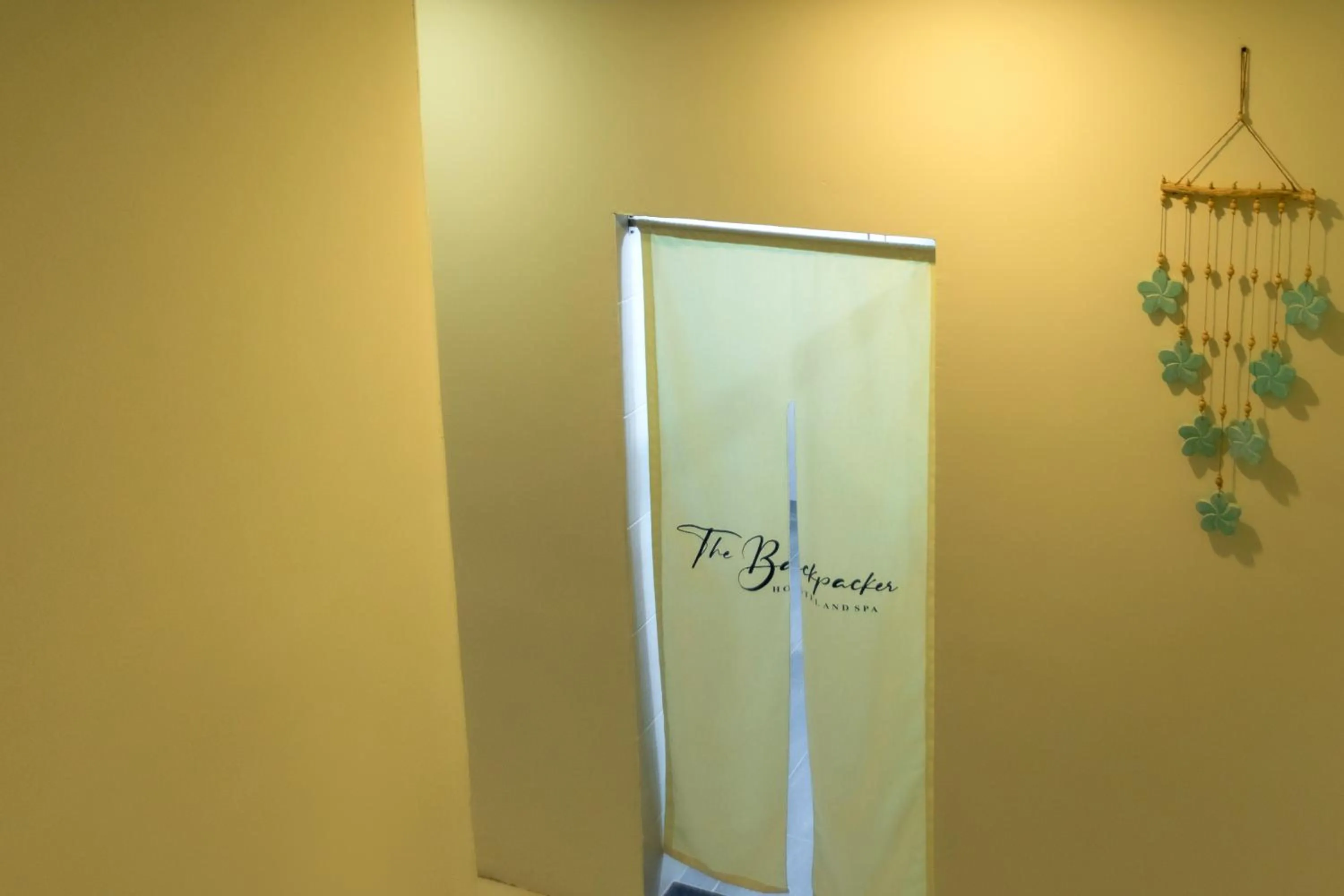 Bathroom in The Backpacker Hostel and spa