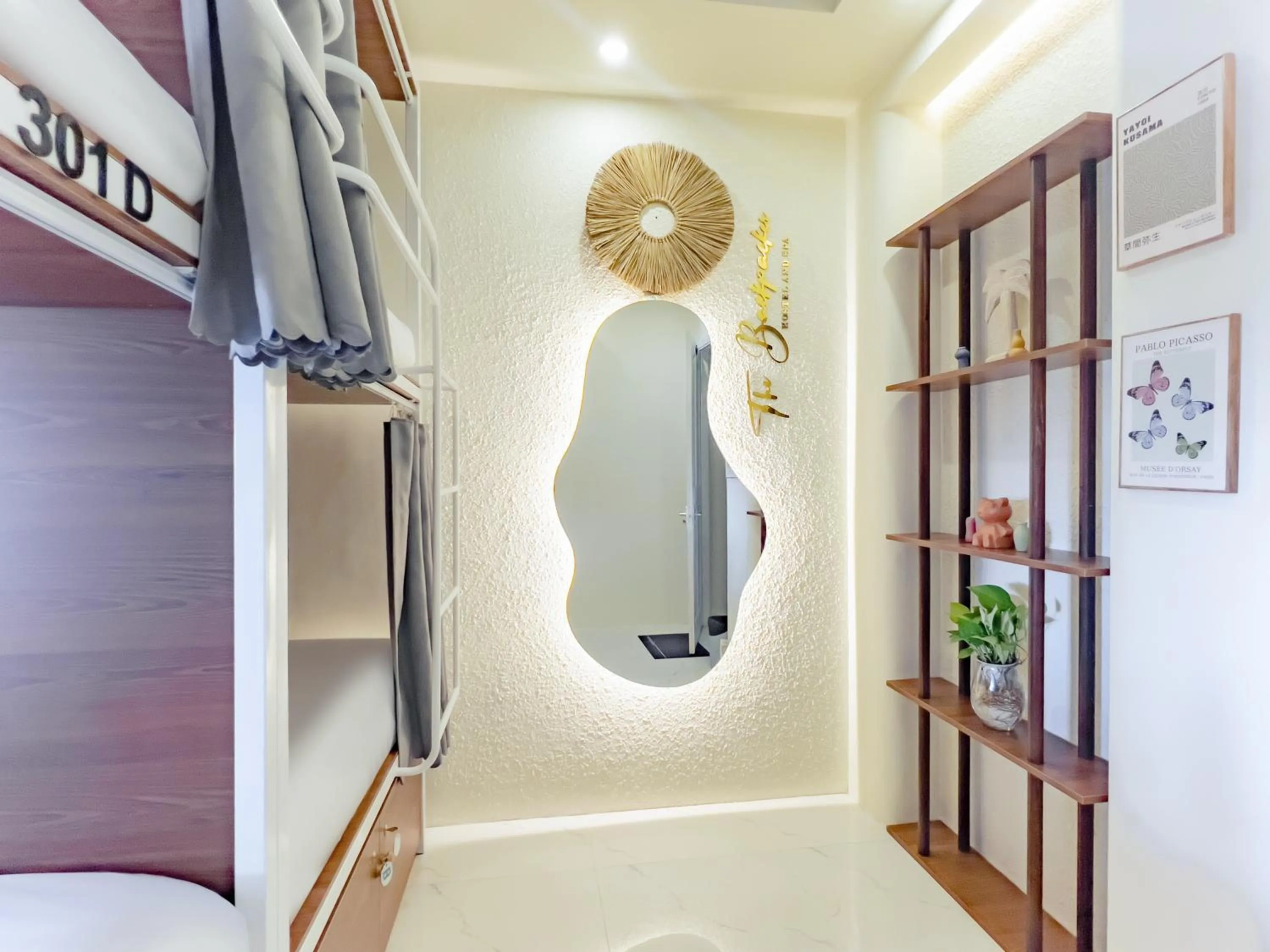 Decorative detail in The Backpacker Hostel and spa