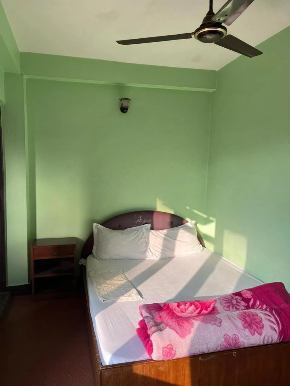 Bed in Hotel Sweet Dreams thamel kathmandu