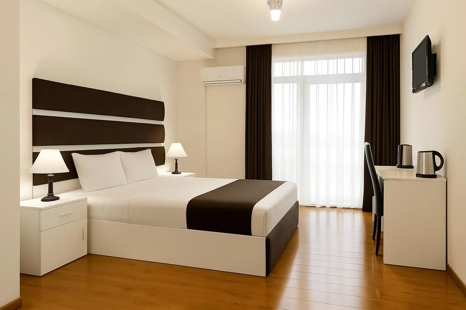 Bedroom, Bed in Hotel Grand Palace