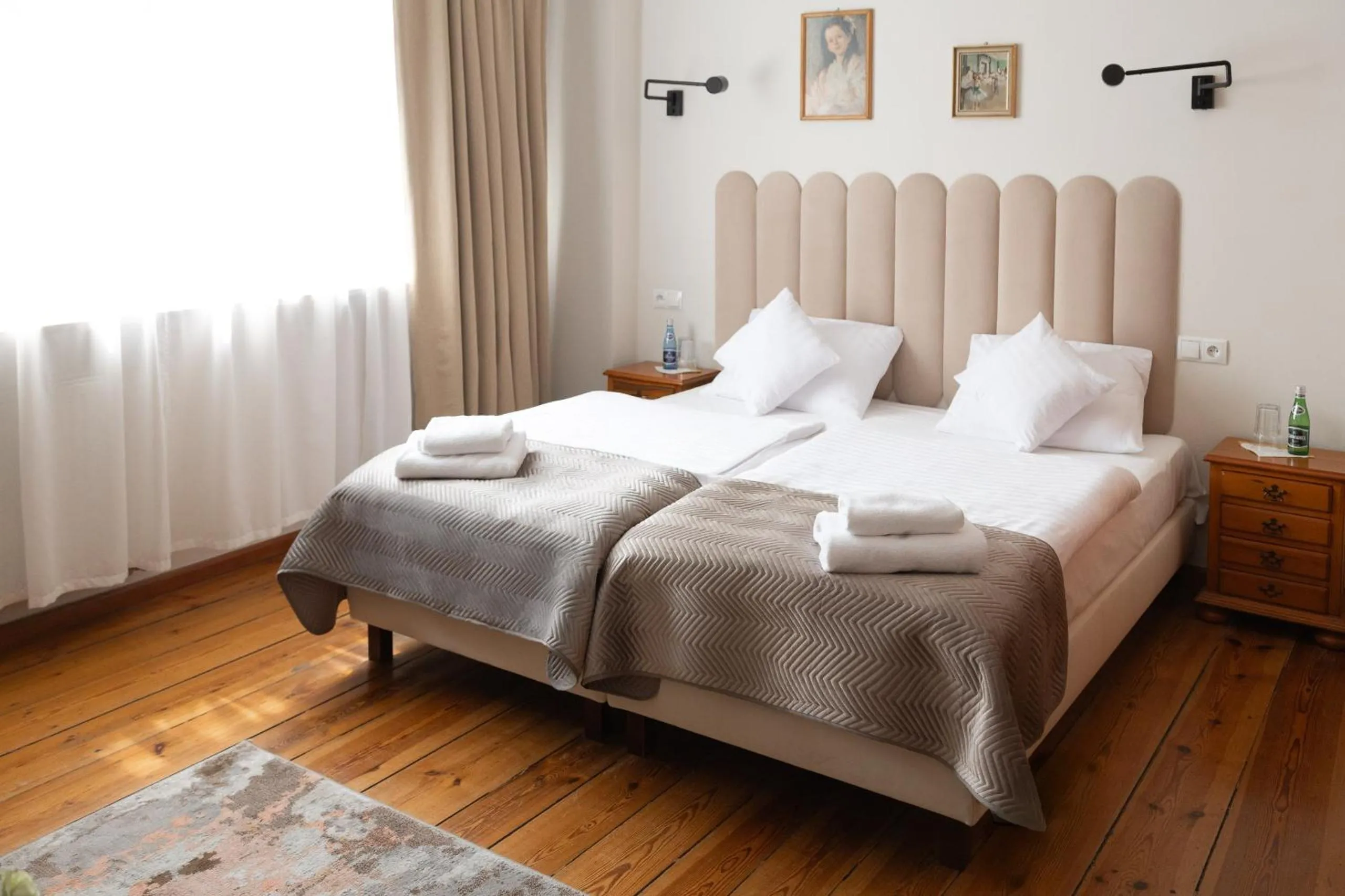 Bed in Mleczarnia Hotel Restauracja