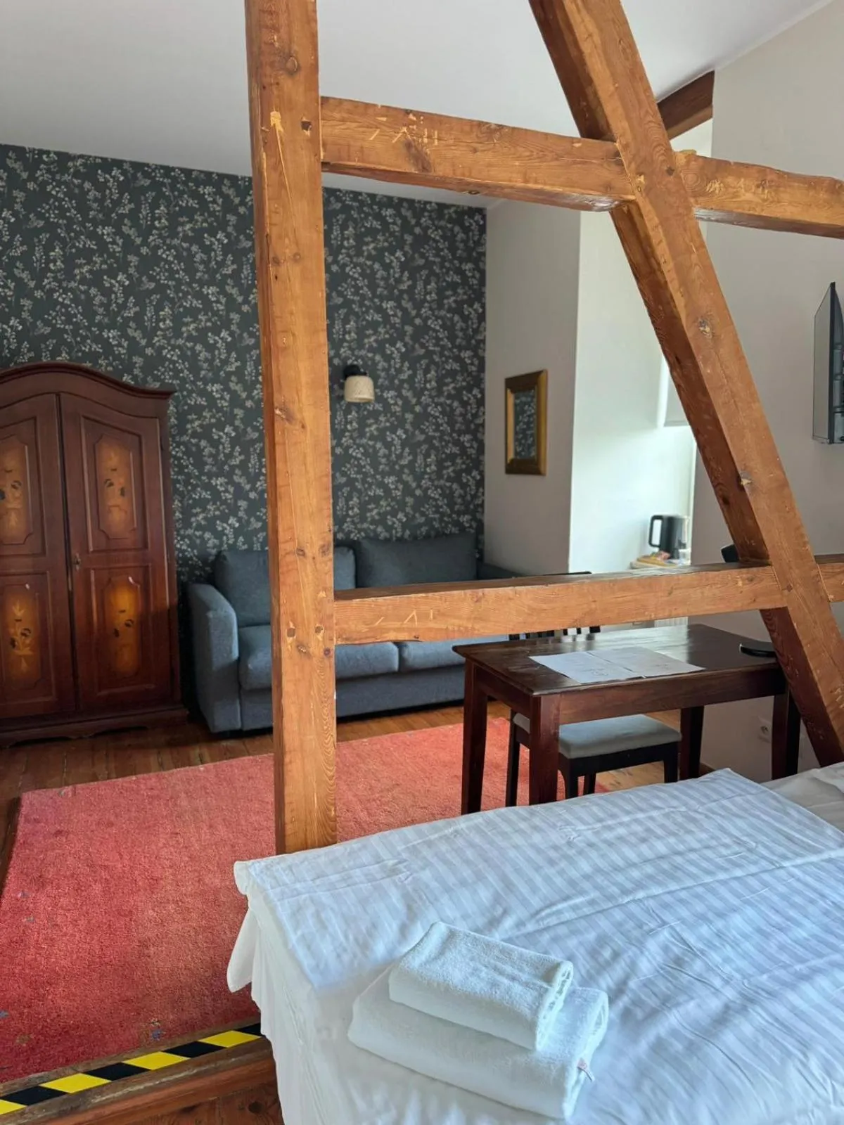 Bed in Mleczarnia Hotel Restauracja