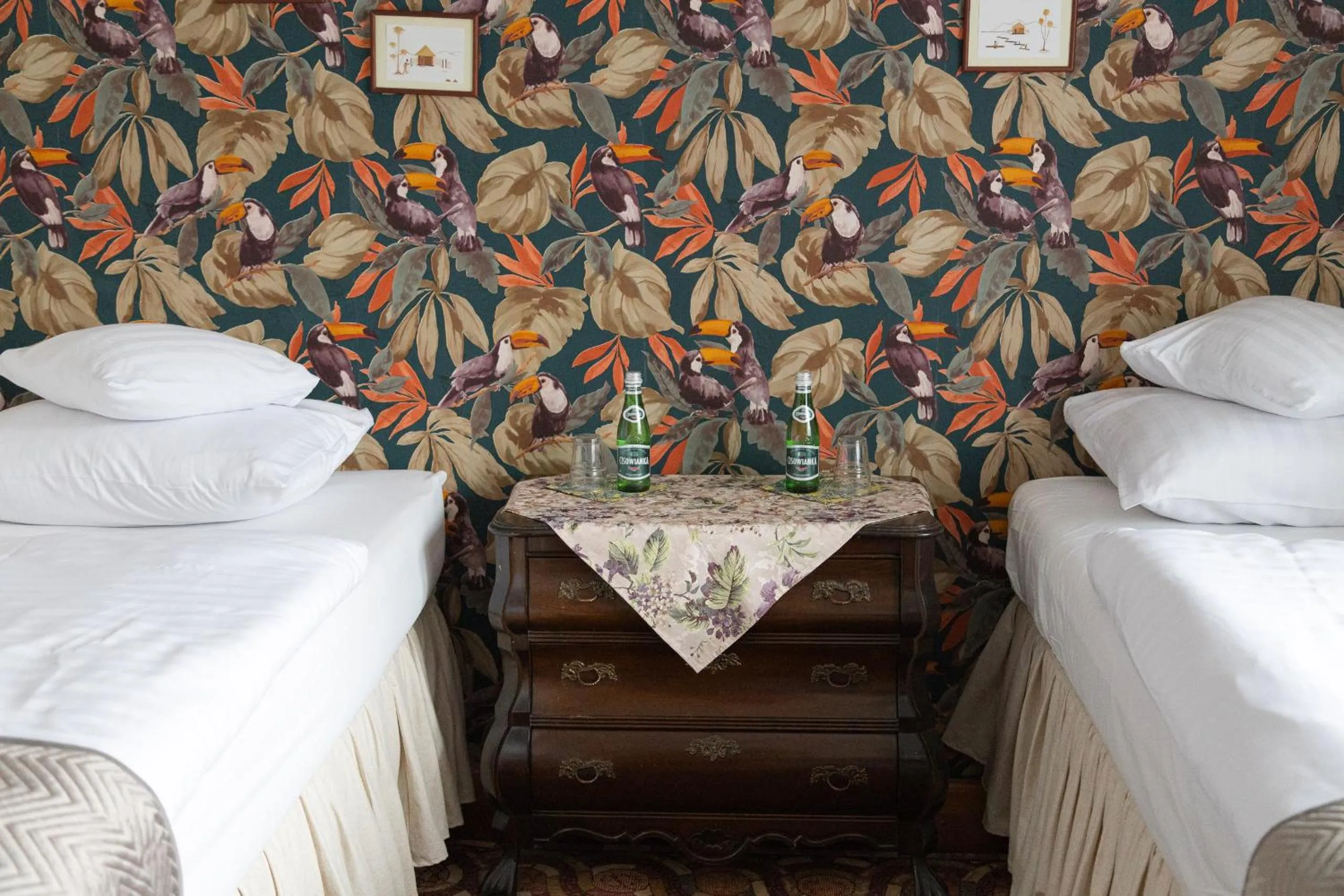 Bed in Mleczarnia Hotel Restauracja