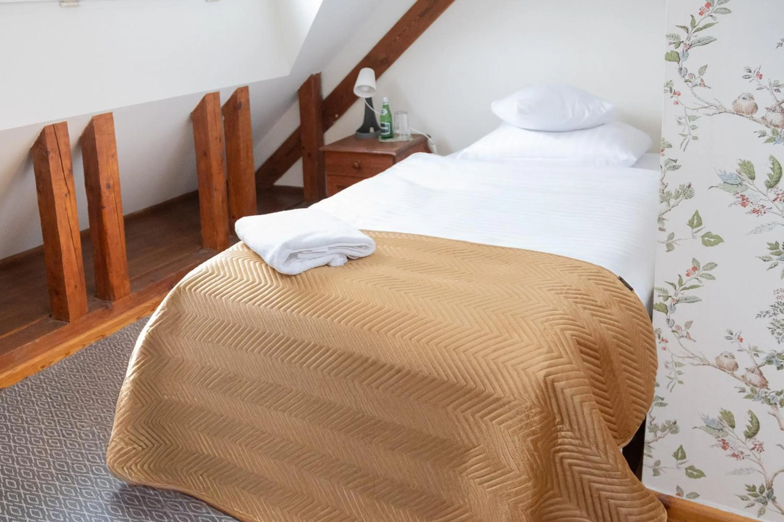 Bed in Mleczarnia Hotel Restauracja