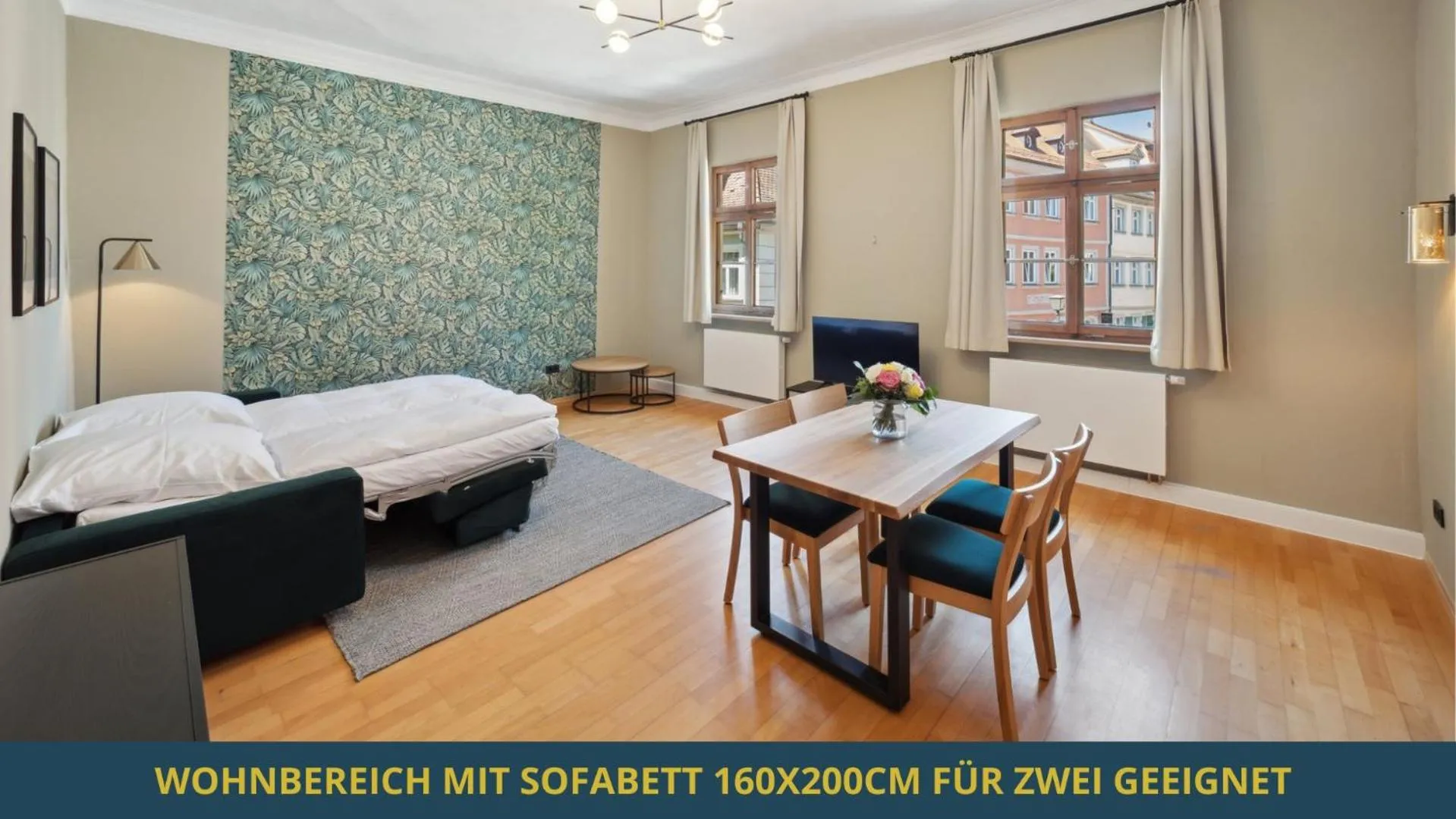 Bed in SandAPART34 - 4 tolle FeWos von 1-9 Pers mitten in der Altstadt