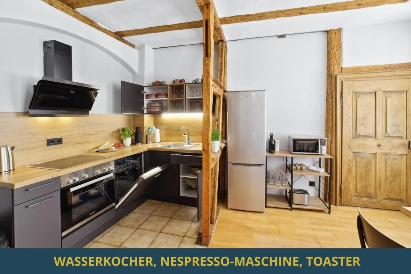 Kitchen or kitchenette in SandAPART34 - 4 tolle FeWos von 1-9 Pers mitten in der Altstadt